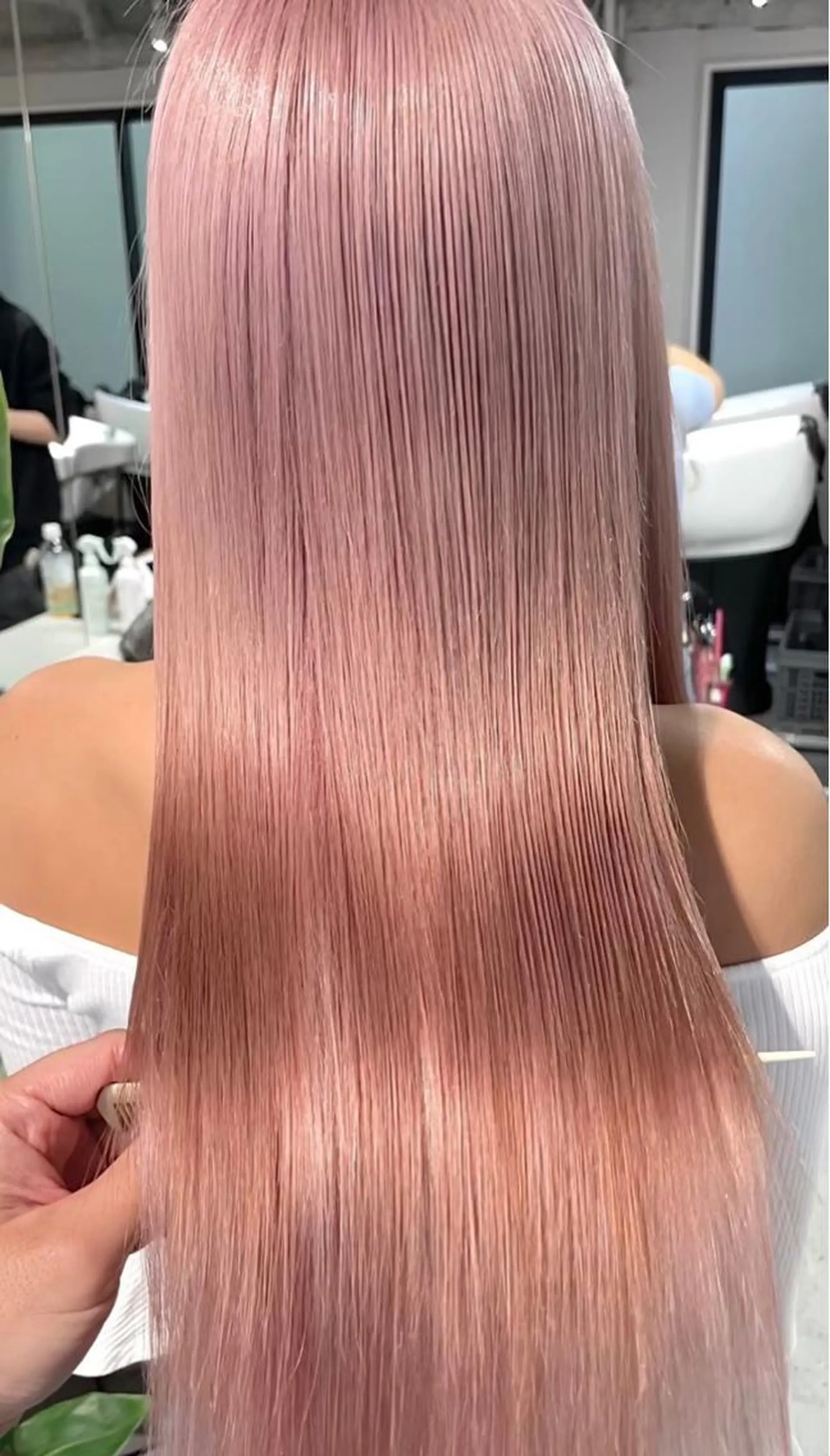 ロング 🎀韓国スリムタッキ 羽エクステ🎀kiiのヘアスタイル