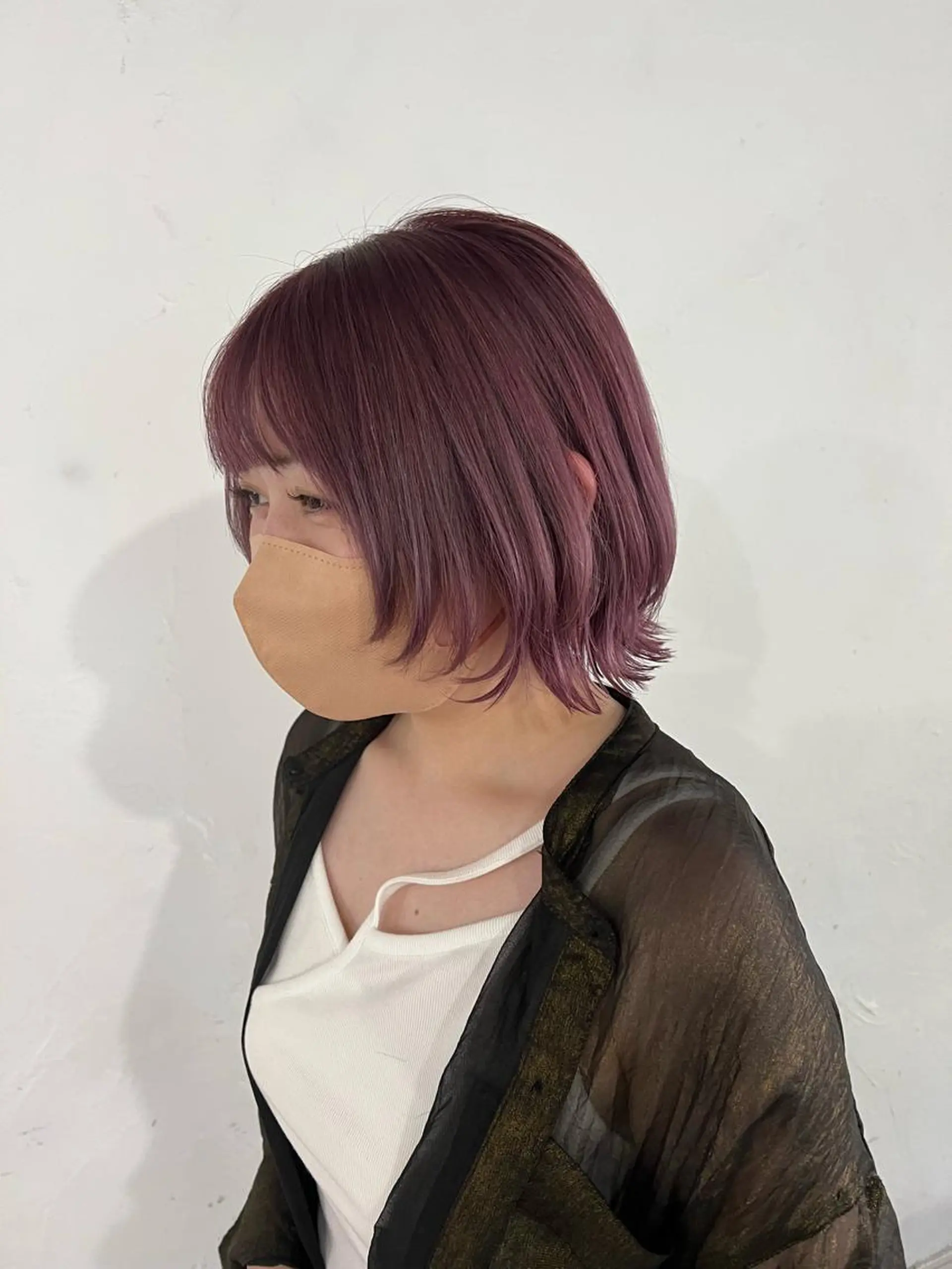 ショート ボブ 顔まわりレイヤー レイヤーカット ウルフカット ウルフボブ 丸山 史香のヘアスタイル