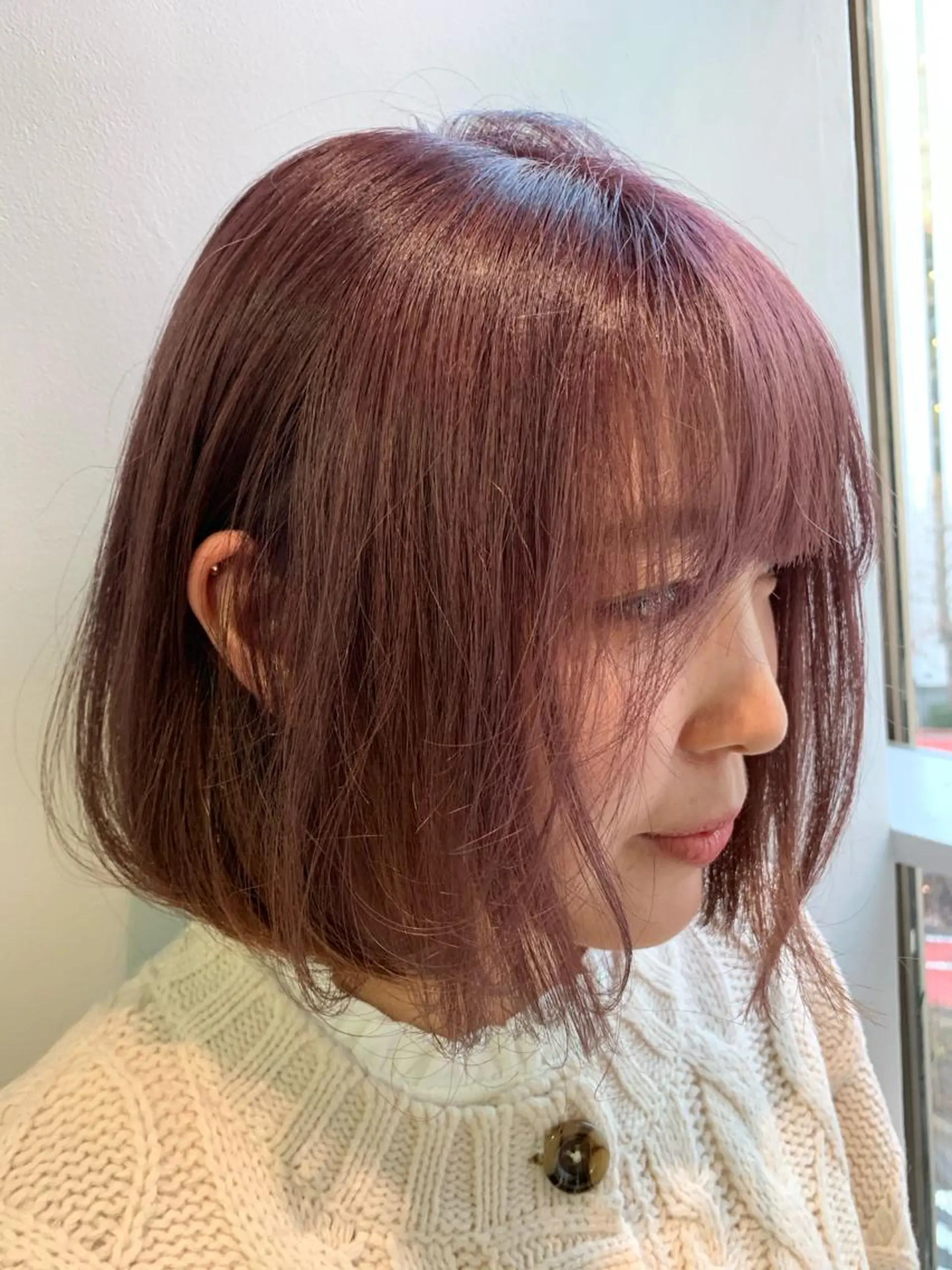 ミディアム カラー カット ヘアカラー トリートメント ヘアセット 🍃柔らかヘアー田中 瑞希🍃のヘアスタイル