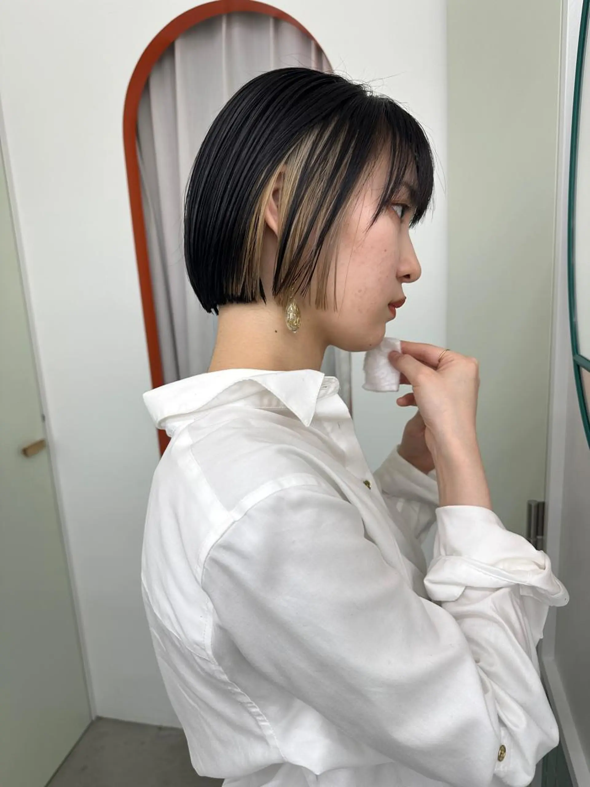 ショート カラー ベージュカラー ボブ ヘアカラー トリートメント ボブ/レイヤー/ケア パーマ/リュウタのヘアスタイル