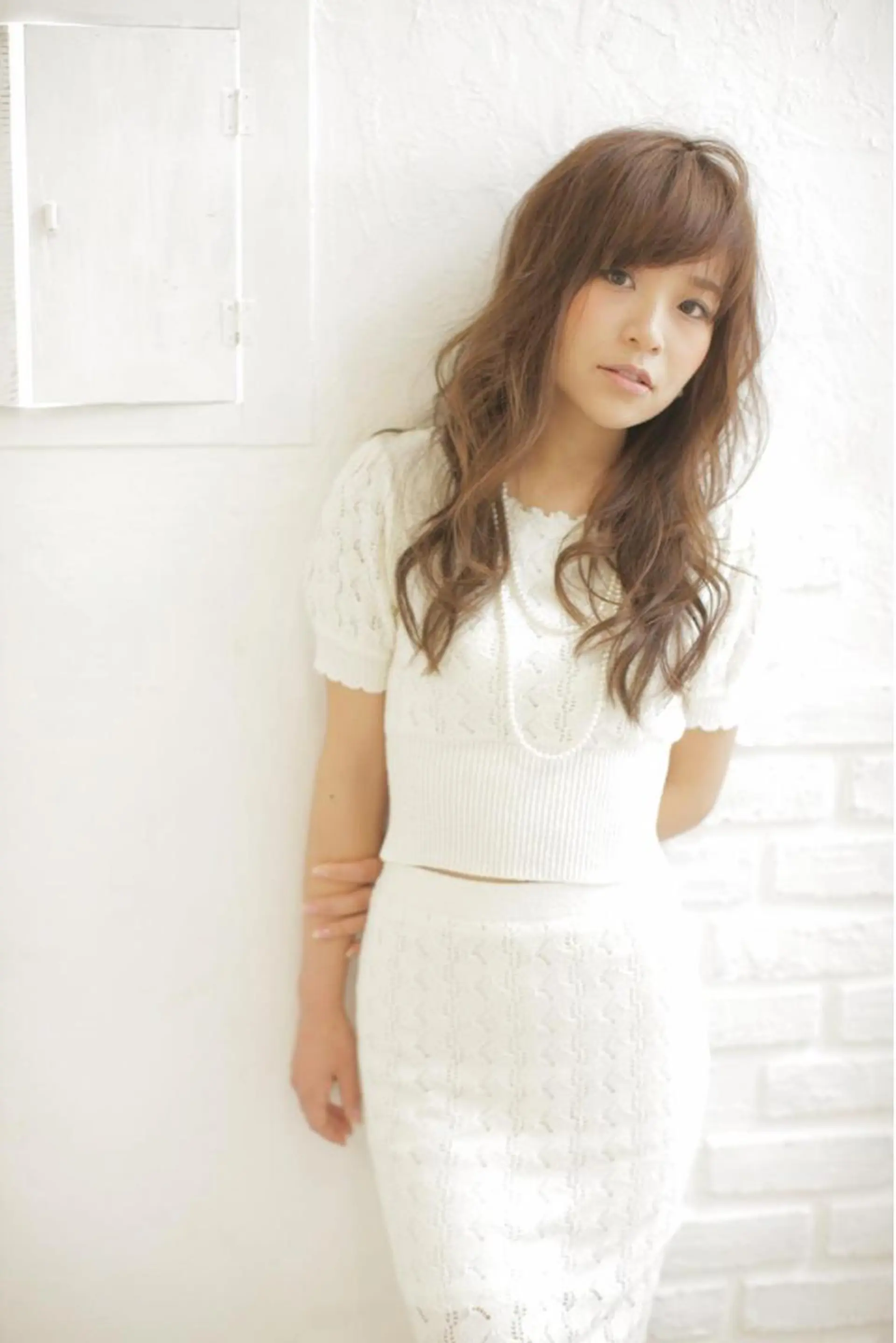 セミロング ロング カラー パーマ エイト ウメダのヘアスタイル