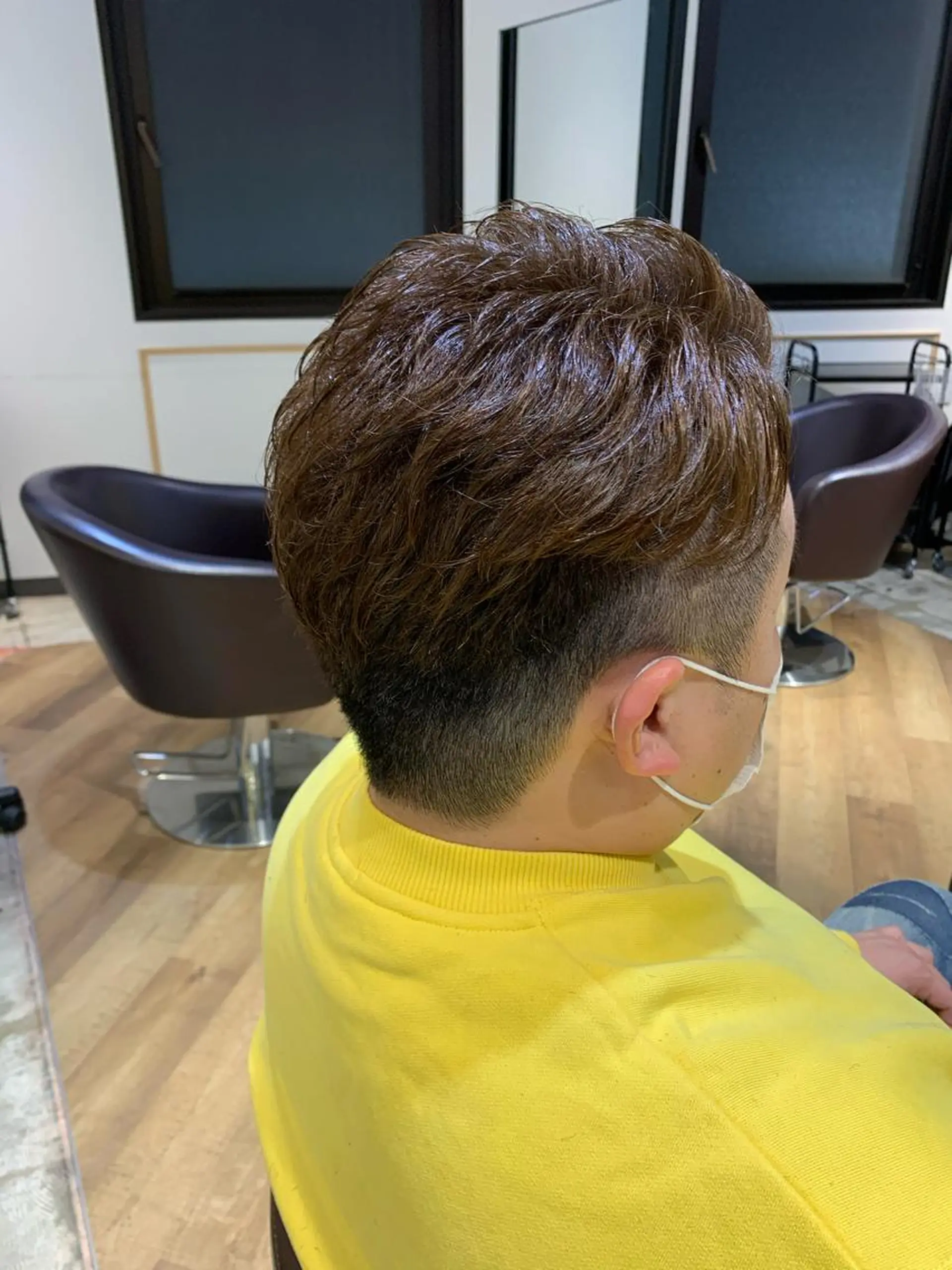 ショート メンズ アップバング RIGO hair所属・トクシ ーのヘアスタイル