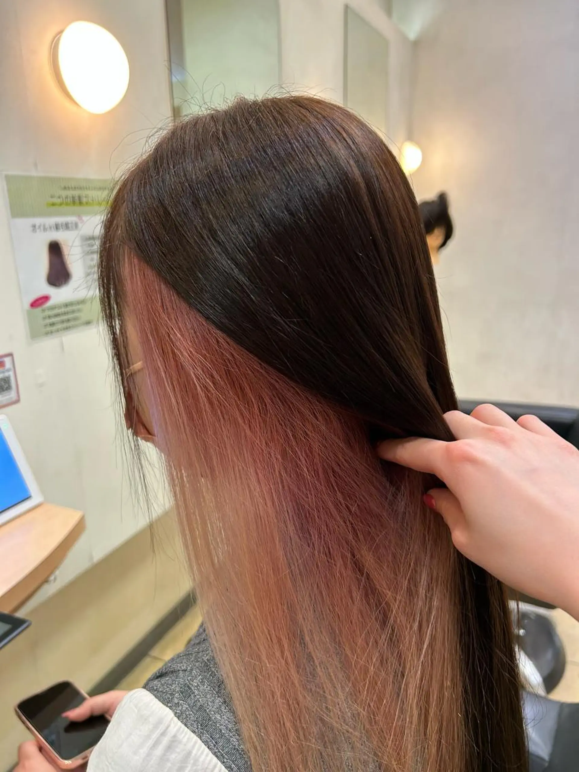 ロング カラー インナーカラー ピンクカラー ショート/ボブ♥️ 北野のヘアスタイル