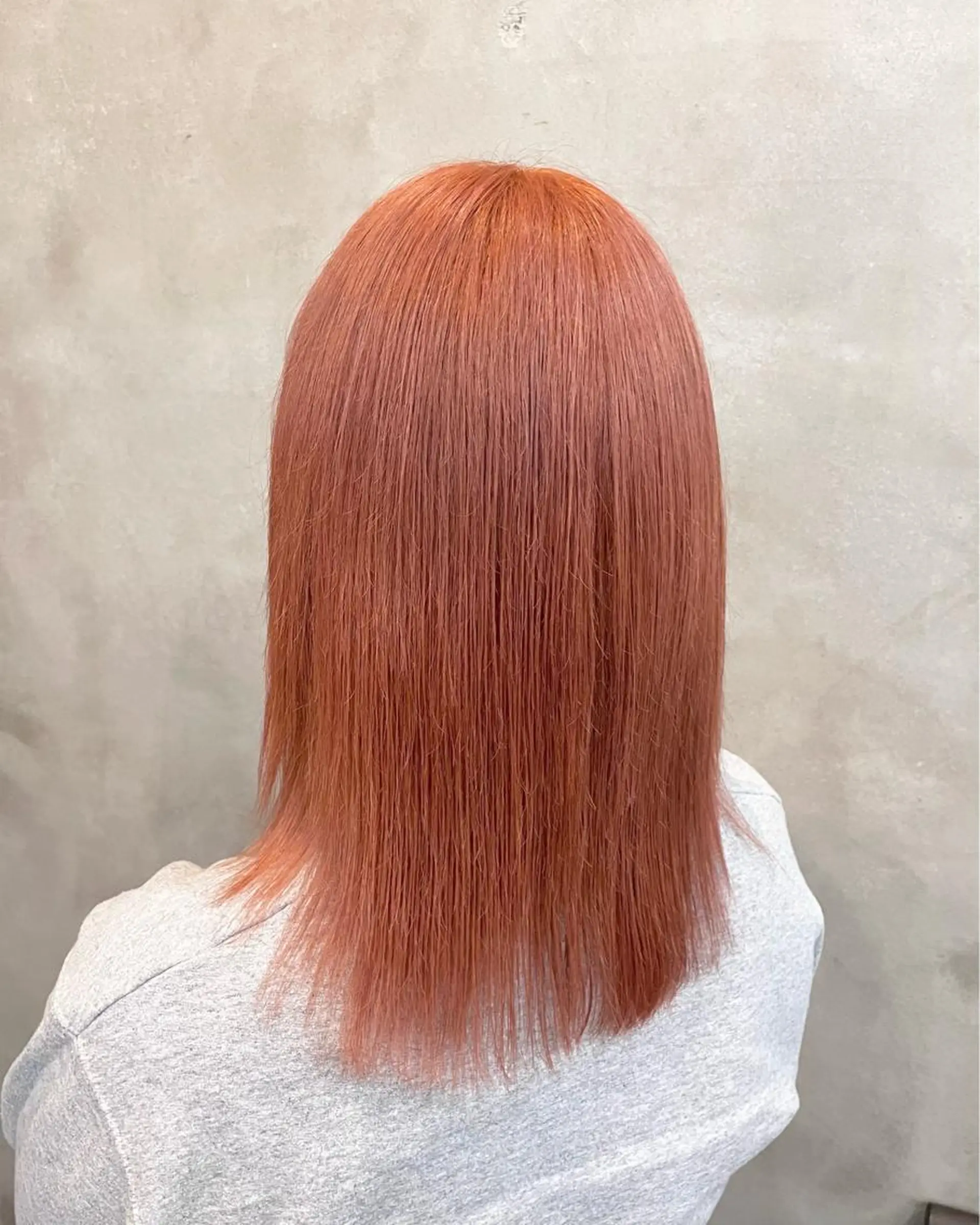 ミディアム カラー ヘアアレンジ ヘアカラー 【ピンク/韓国ヘア/ ヘアセット】亜海のヘアスタイル