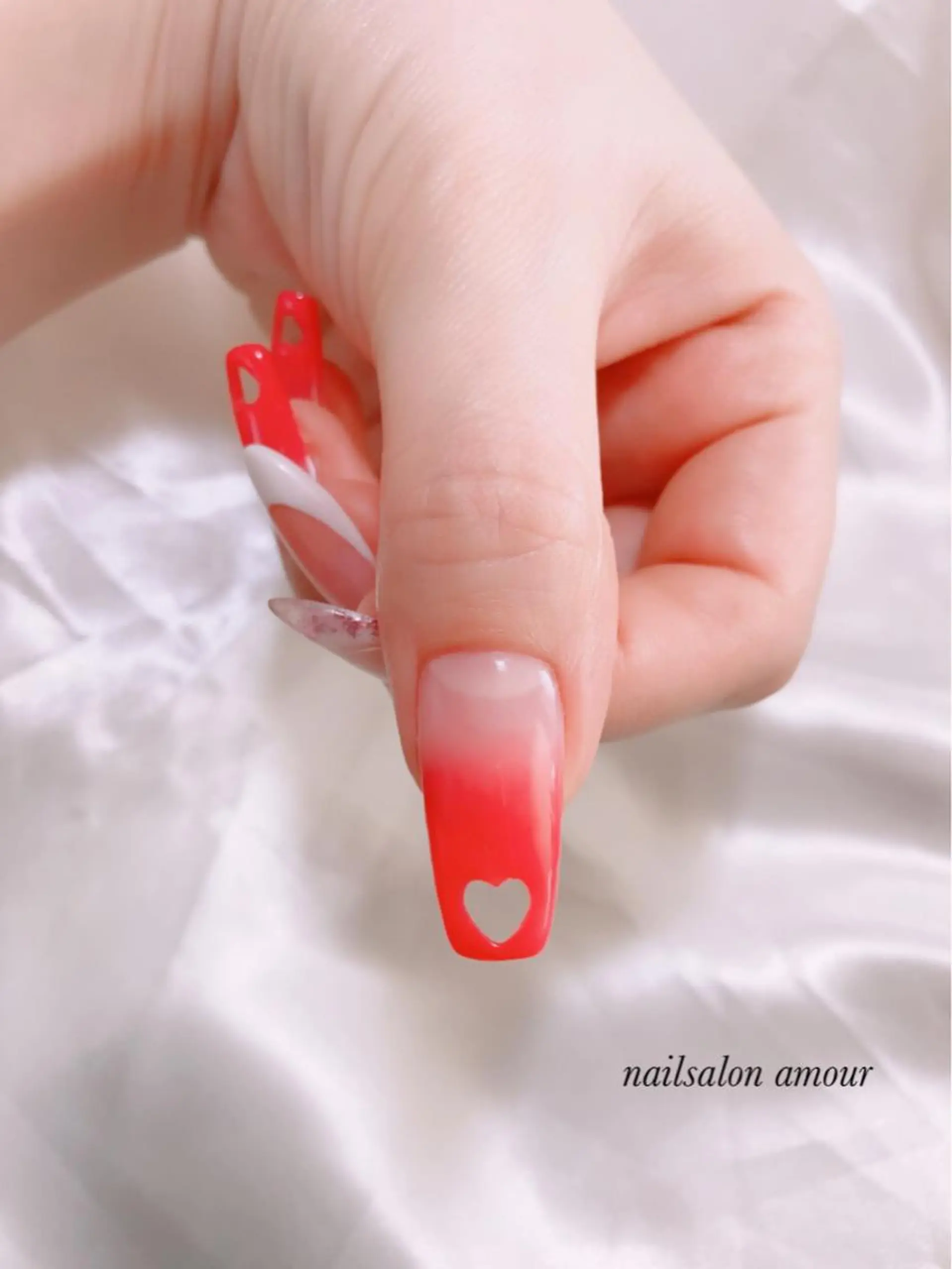 ネイル ハート nailsalon ♡amour♡のネイルデザイン
