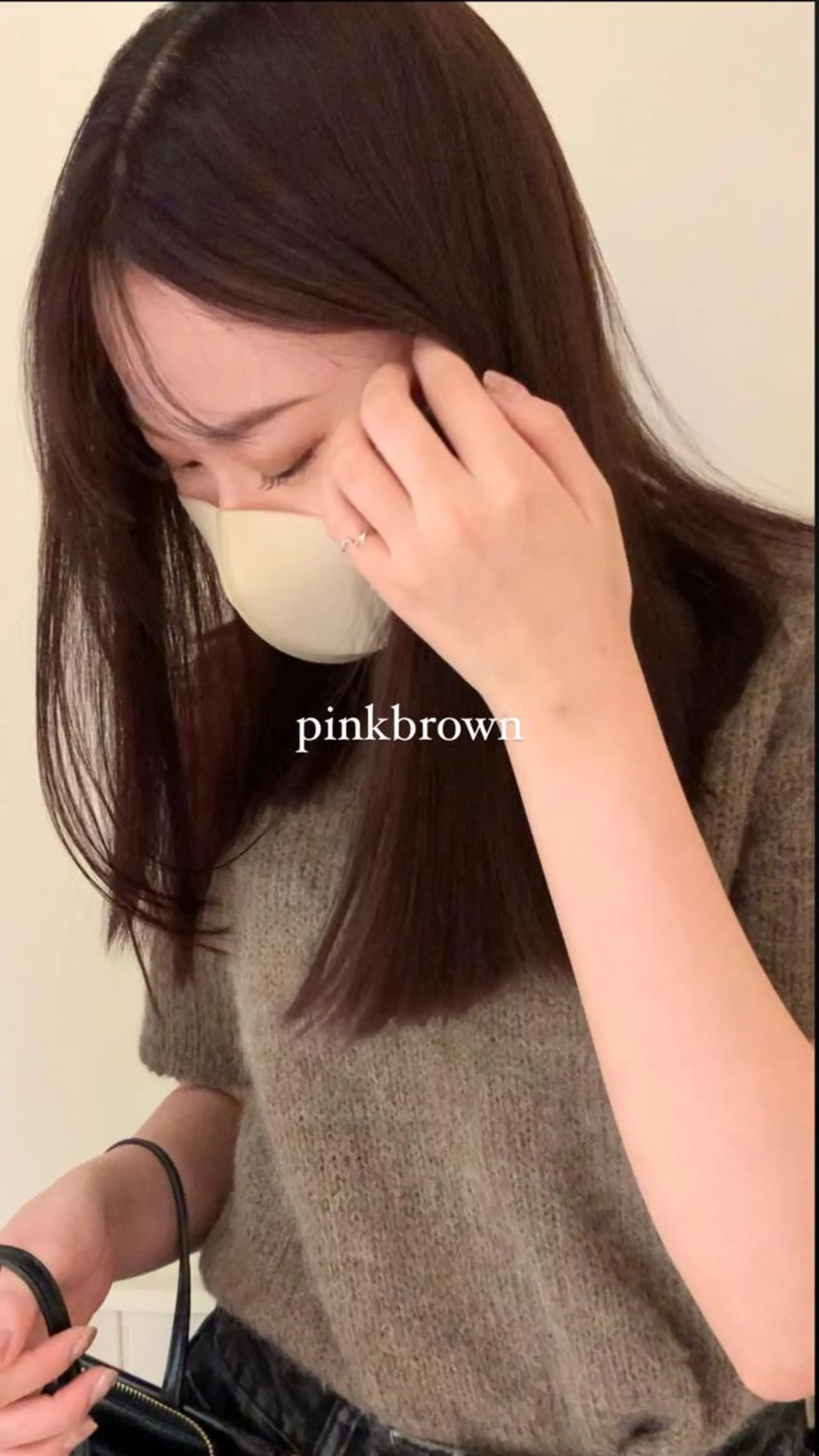 ロング ヘアカラー トリートメント 落合希 Olivebeigeのヘアスタイル