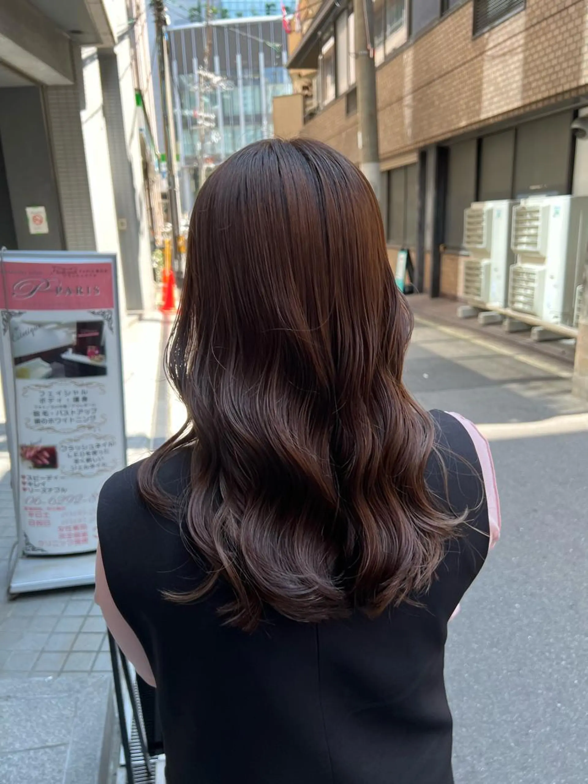 セミロング カラー 髪質改善ストレート Kantaのヘアスタイル