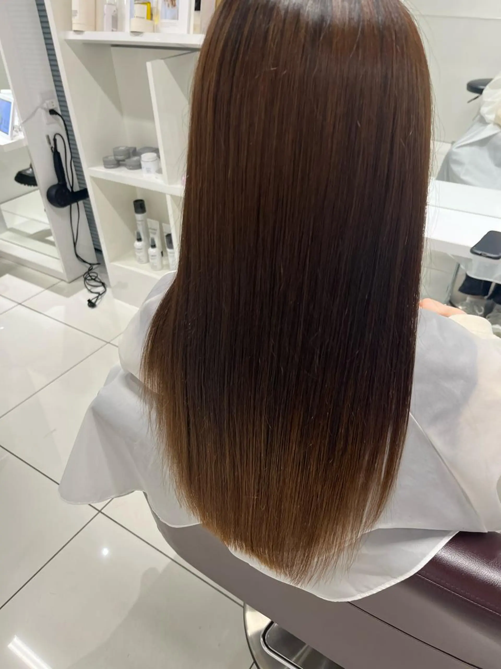 ロング トリートメント りおな/エクステ /ミルクティーカラーのヘアスタイル