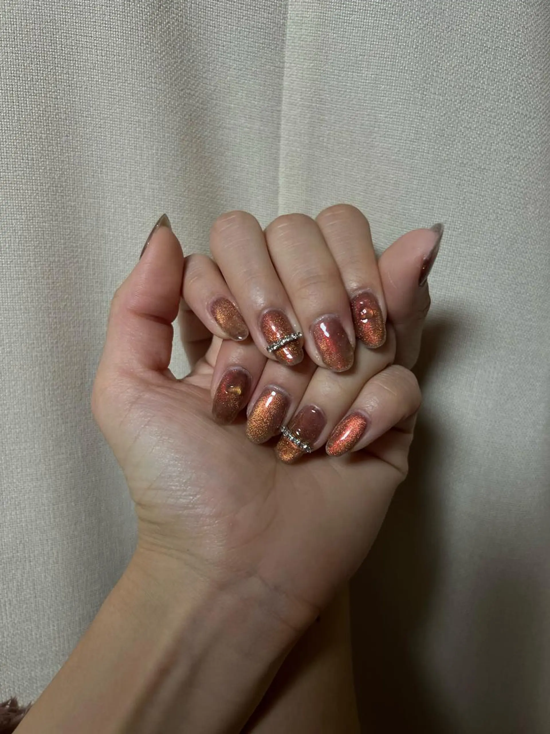 ネイル ジェルネイル マグネットネイル パラジェル シンプルネイル 酸性ストレート人気 No,1/カスミ🩰のヘアスタイル