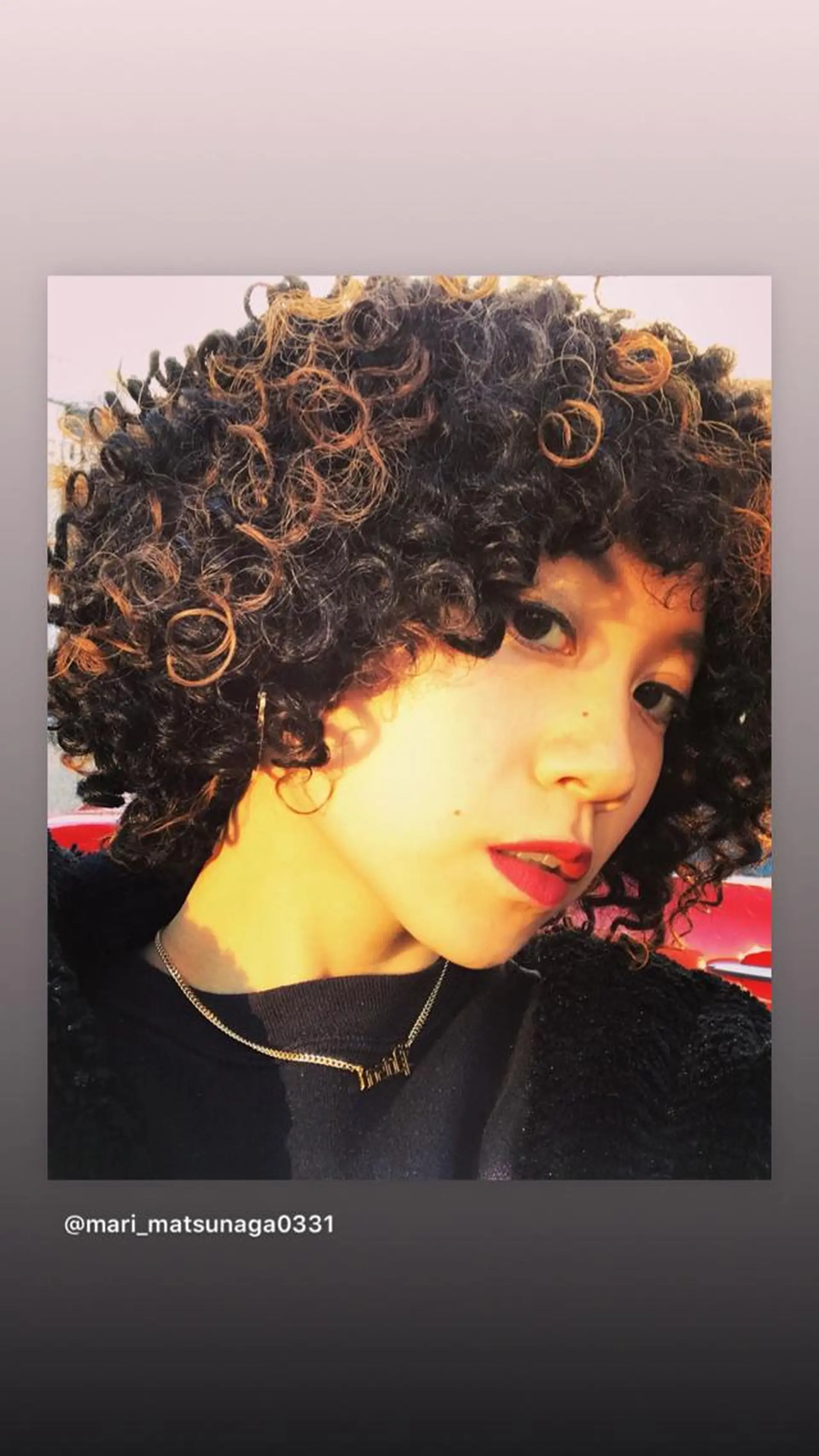 セミロング カラー パーマ ヘアアレンジ 中元 淳のヘアスタイル