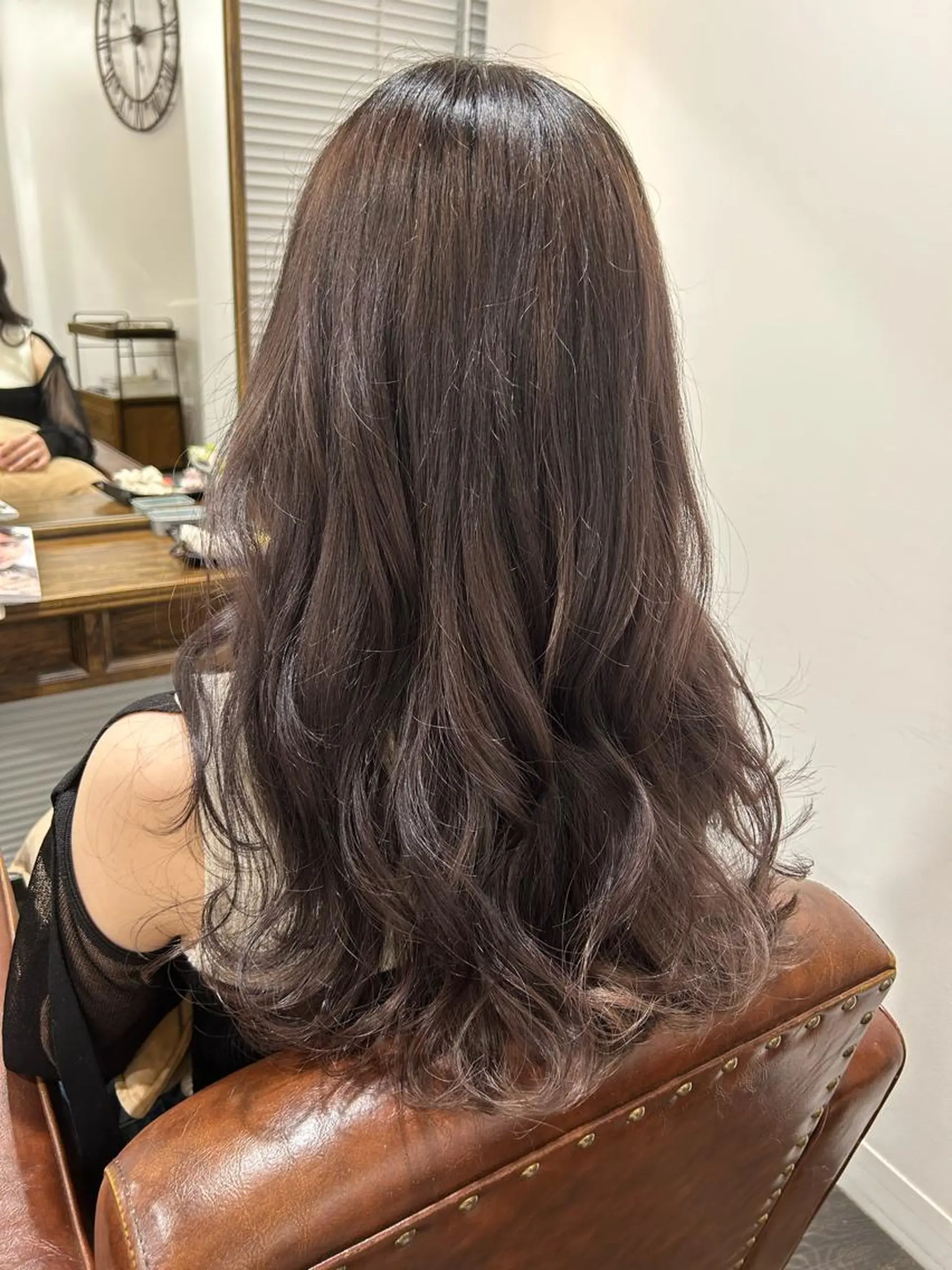 セミロング カット ヘアカラー トリートメント 田中 優のヘアスタイル