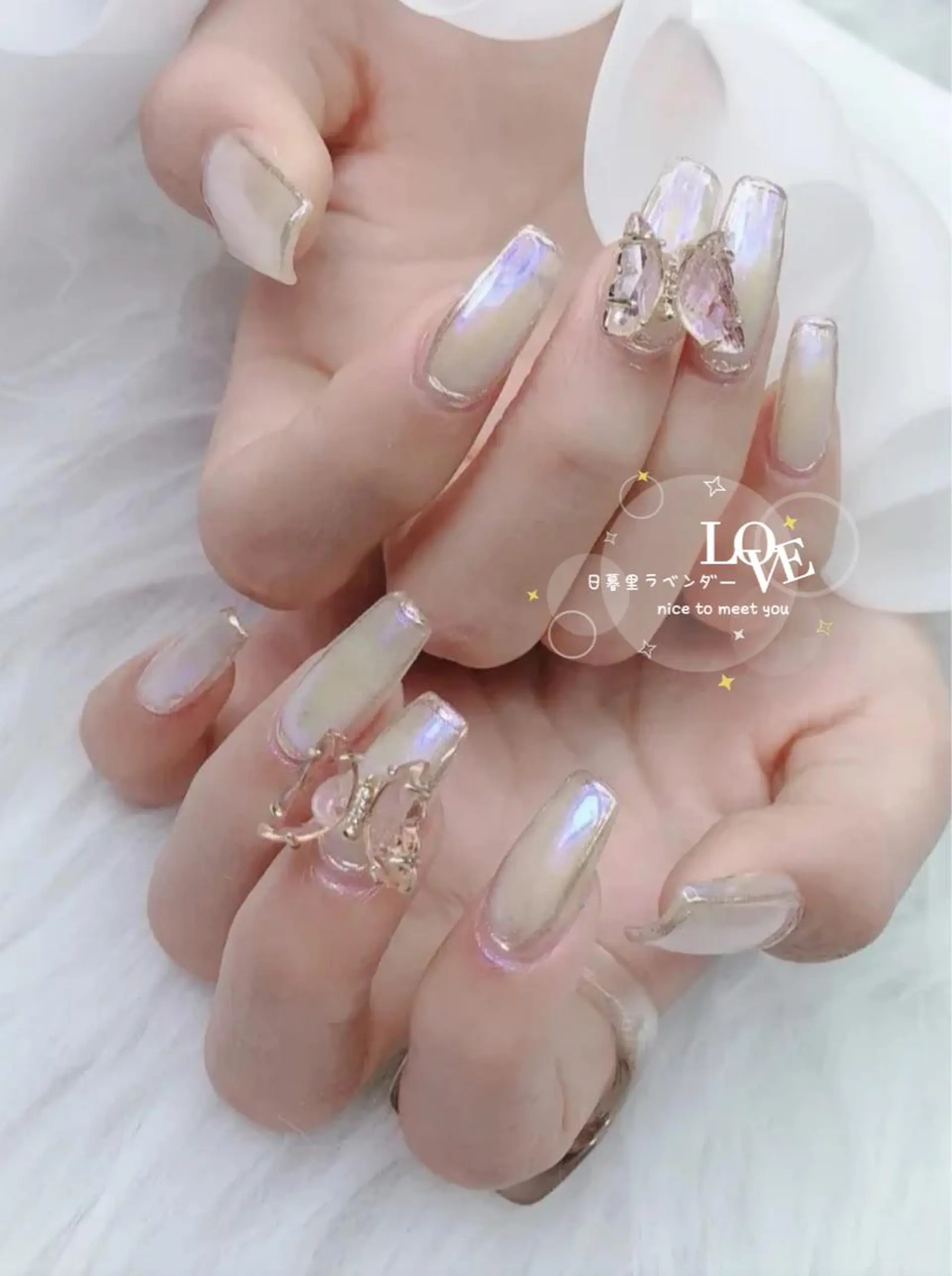 ネイル ハンドネイル ラベンダー💖日暮里 ルル💖ネイルのネイルデザイン