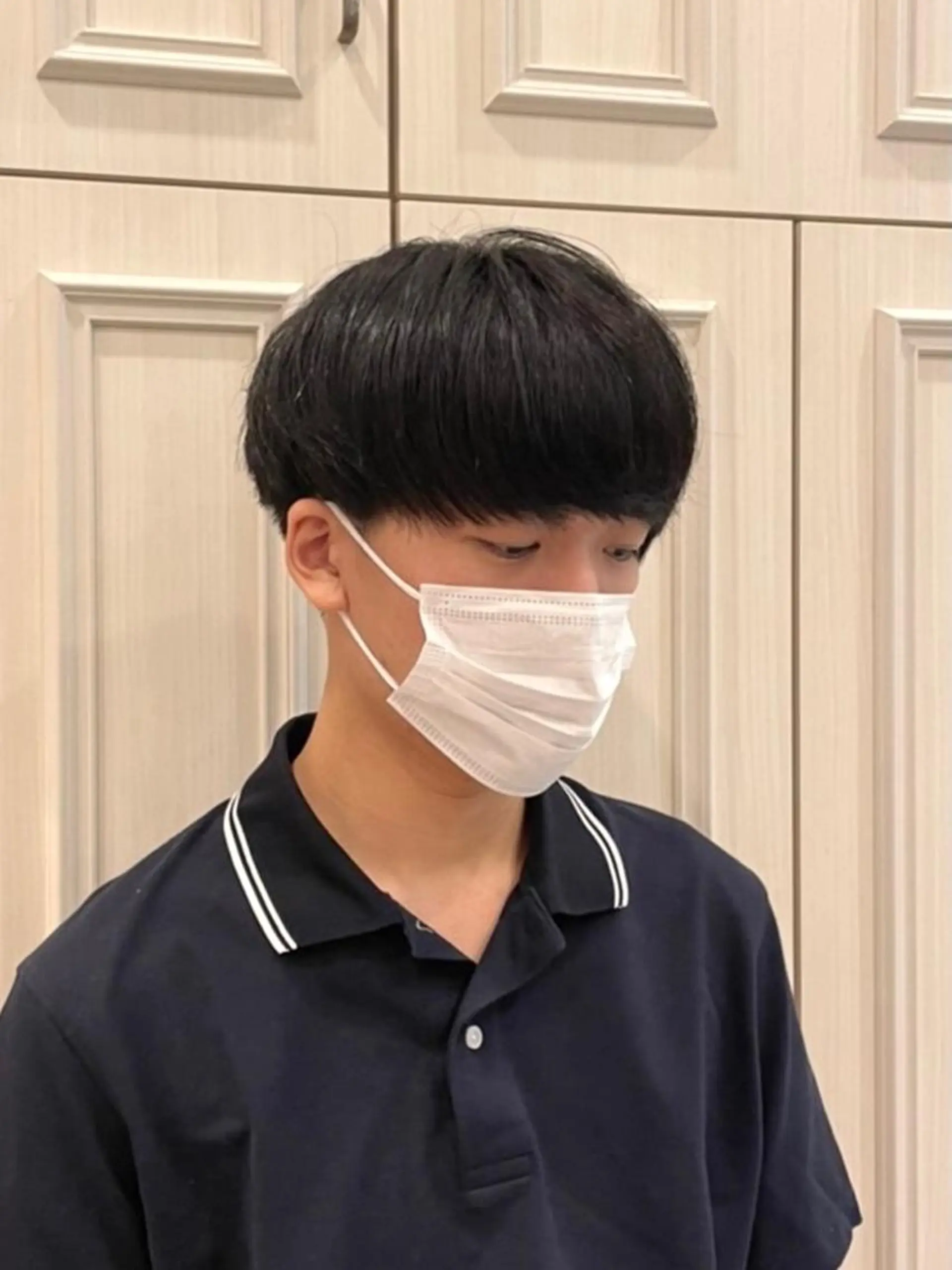 メンズ 大阪ウルフカット 🐺デザインカラーのヘアスタイル