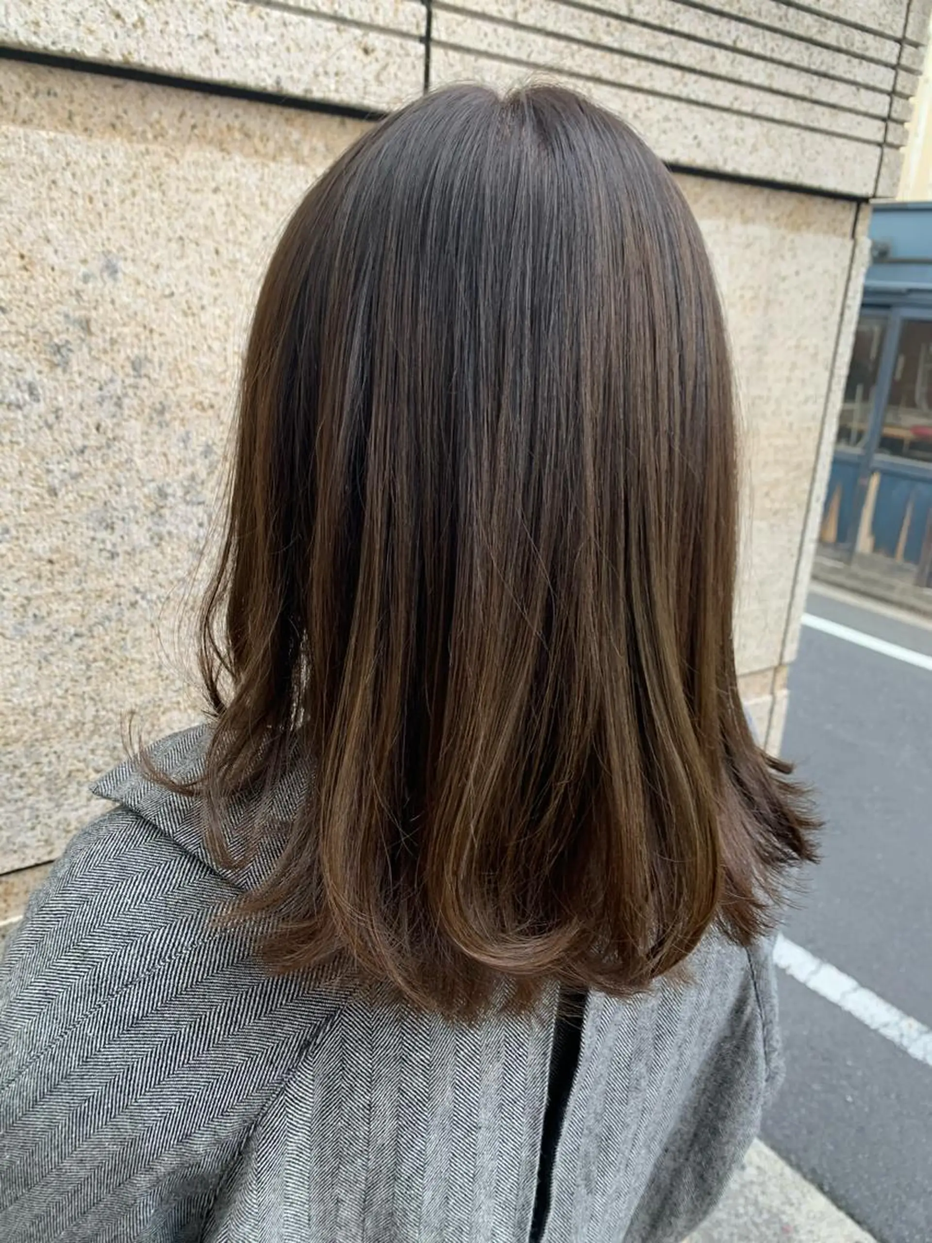 ミディアム カラー まろやかカラー🤎 みなとまほのヘアスタイル
