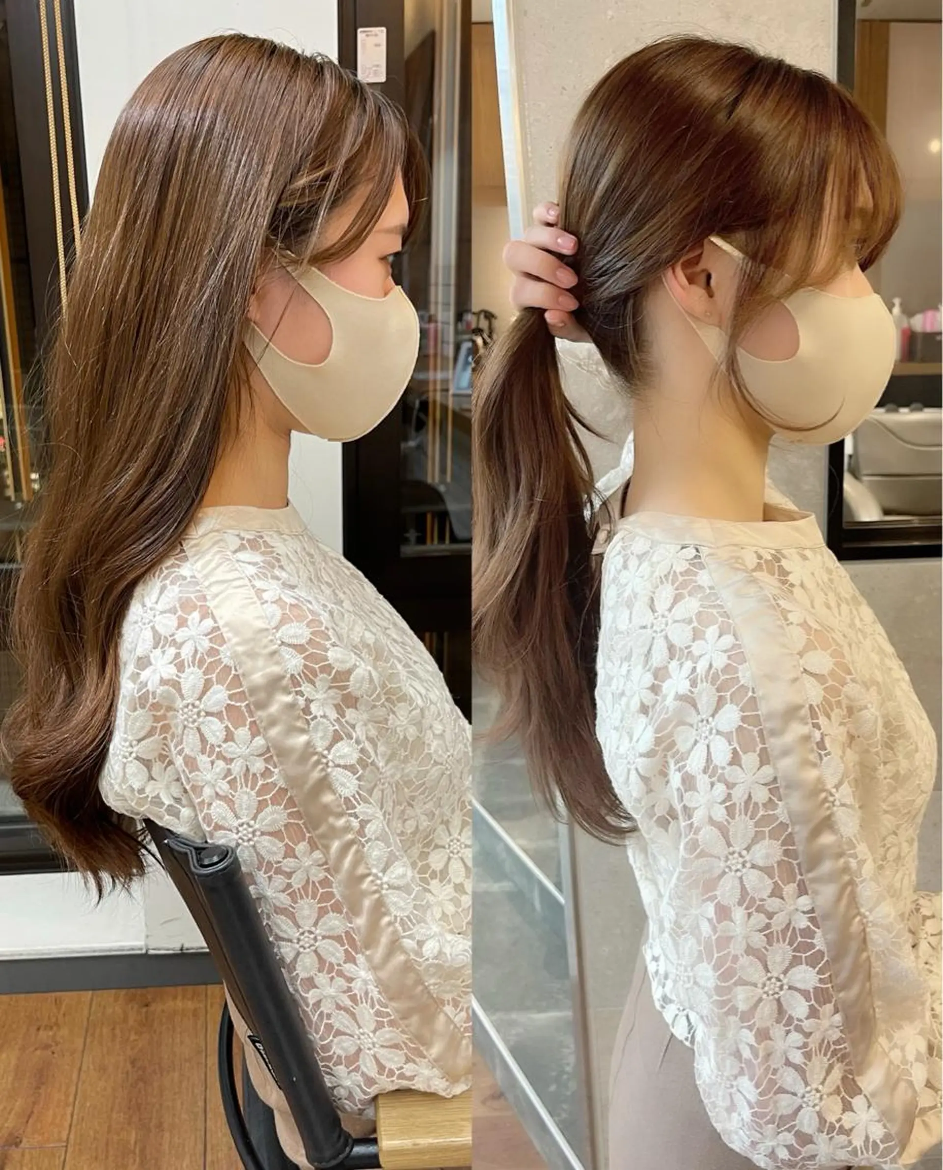 ロング 顔周りカット MOOD,所属・開發 智也のヘアスタイル