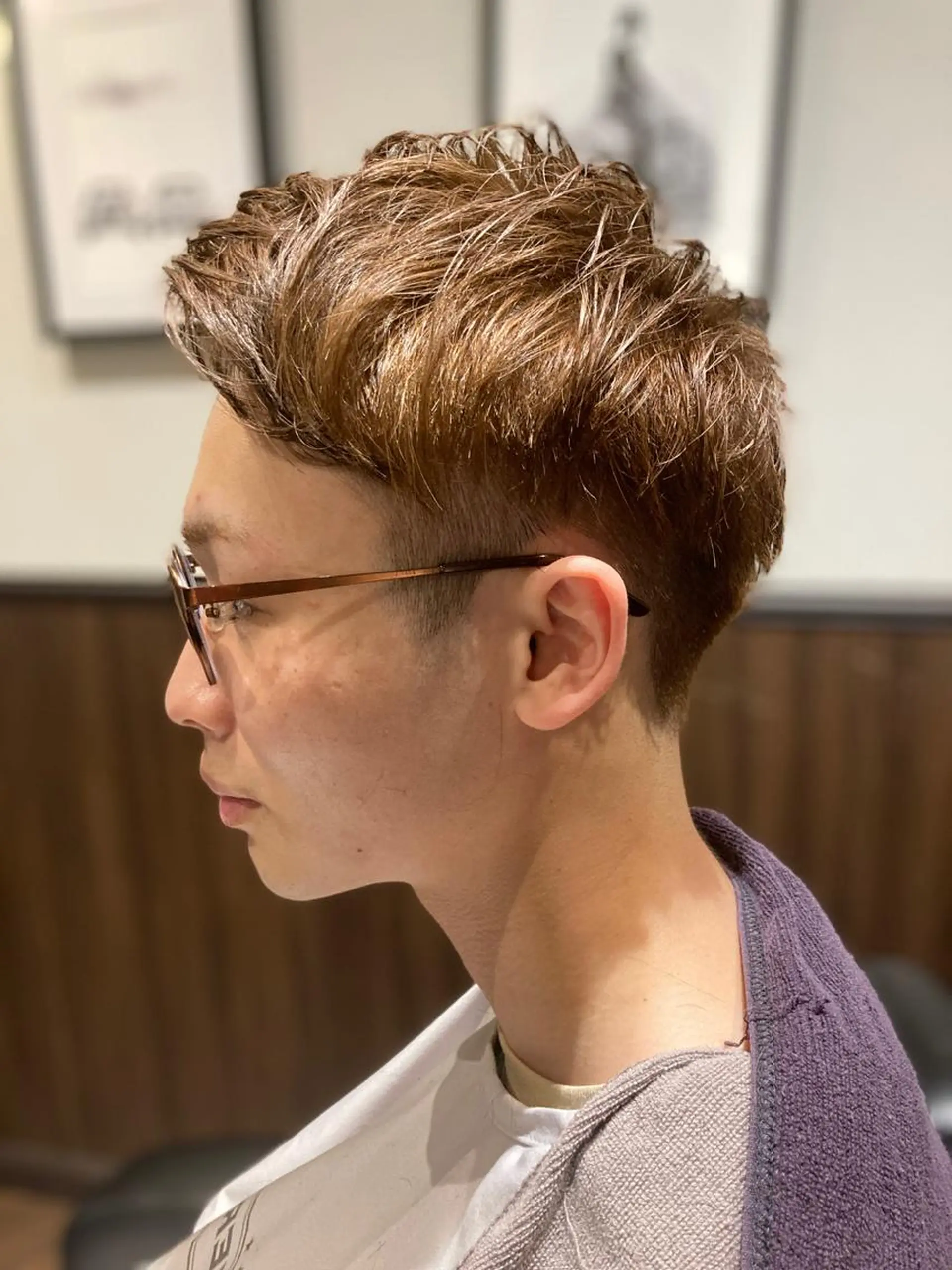 ショート カット パーマ  LAVIE　NEW STANDARD BARBER所属・【メンズ特化サロン】 【サロモ特別価格】のヘアスタイル