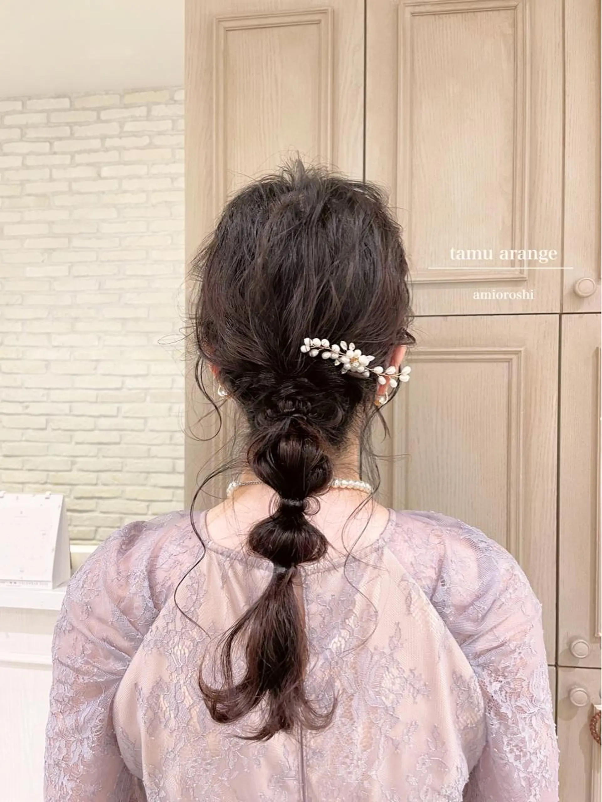 セミロング ヘアアレンジ エクステ/ハイトーン 🐏☁️miminaのヘアスタイル