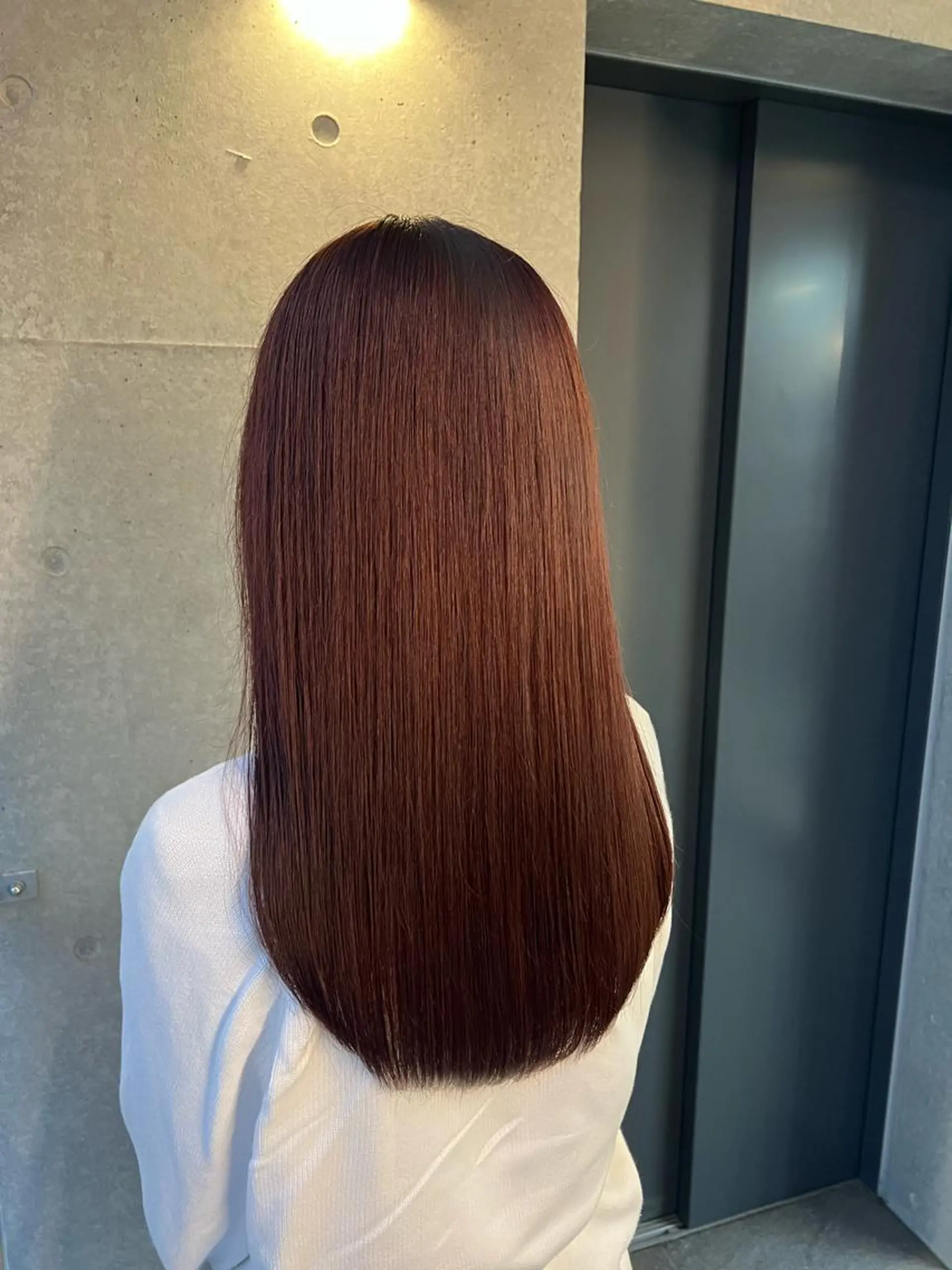 ロング カラー シールエクステ アディクシーカラー アッシュ バレイヤージュ ミストバング ヘアカラー トリートメント ＤＥＳＴ所属・吉野 瑳桜のヘアスタイル