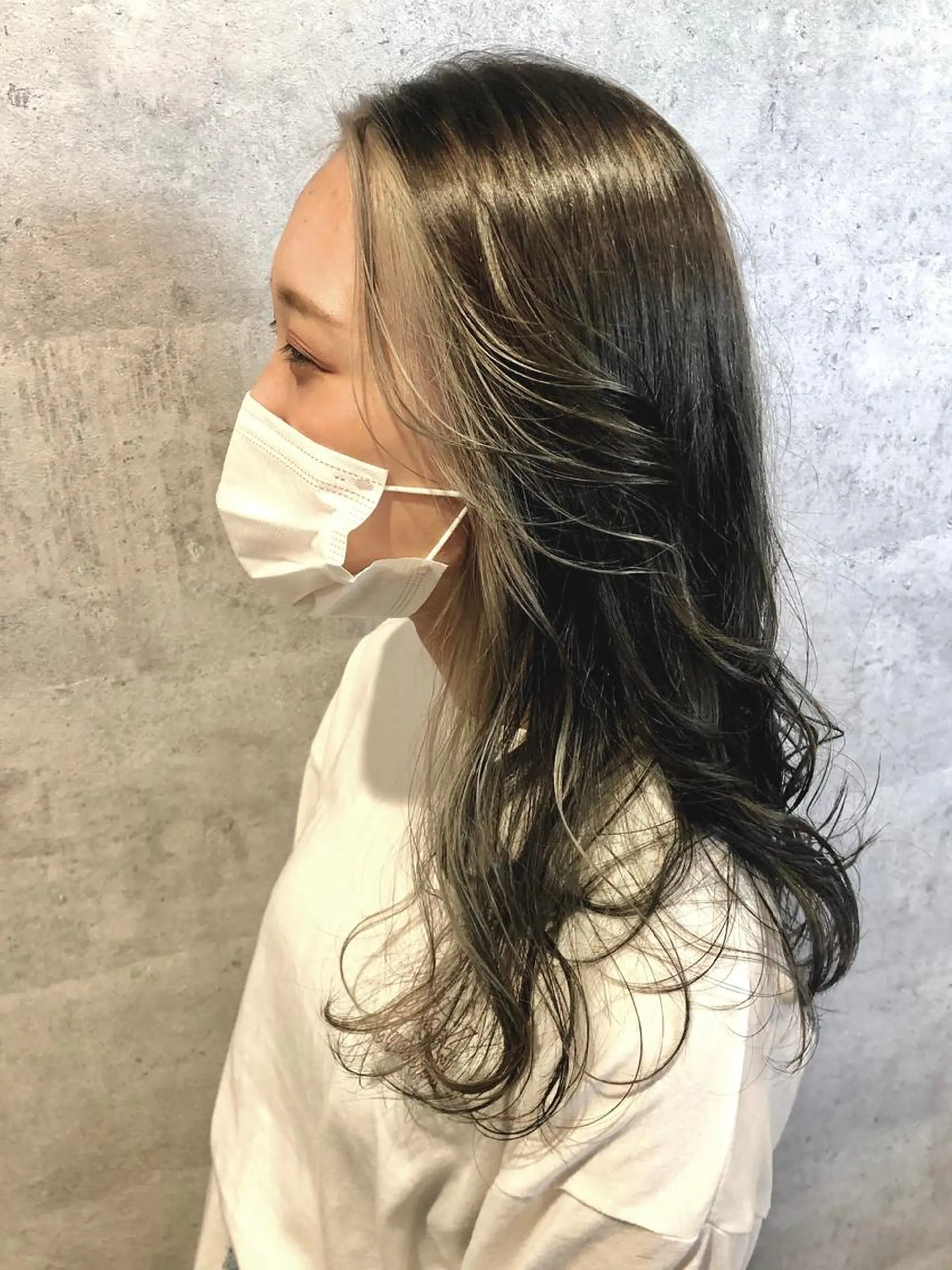 ロング カラー 西 めぐみのヘアスタイル
