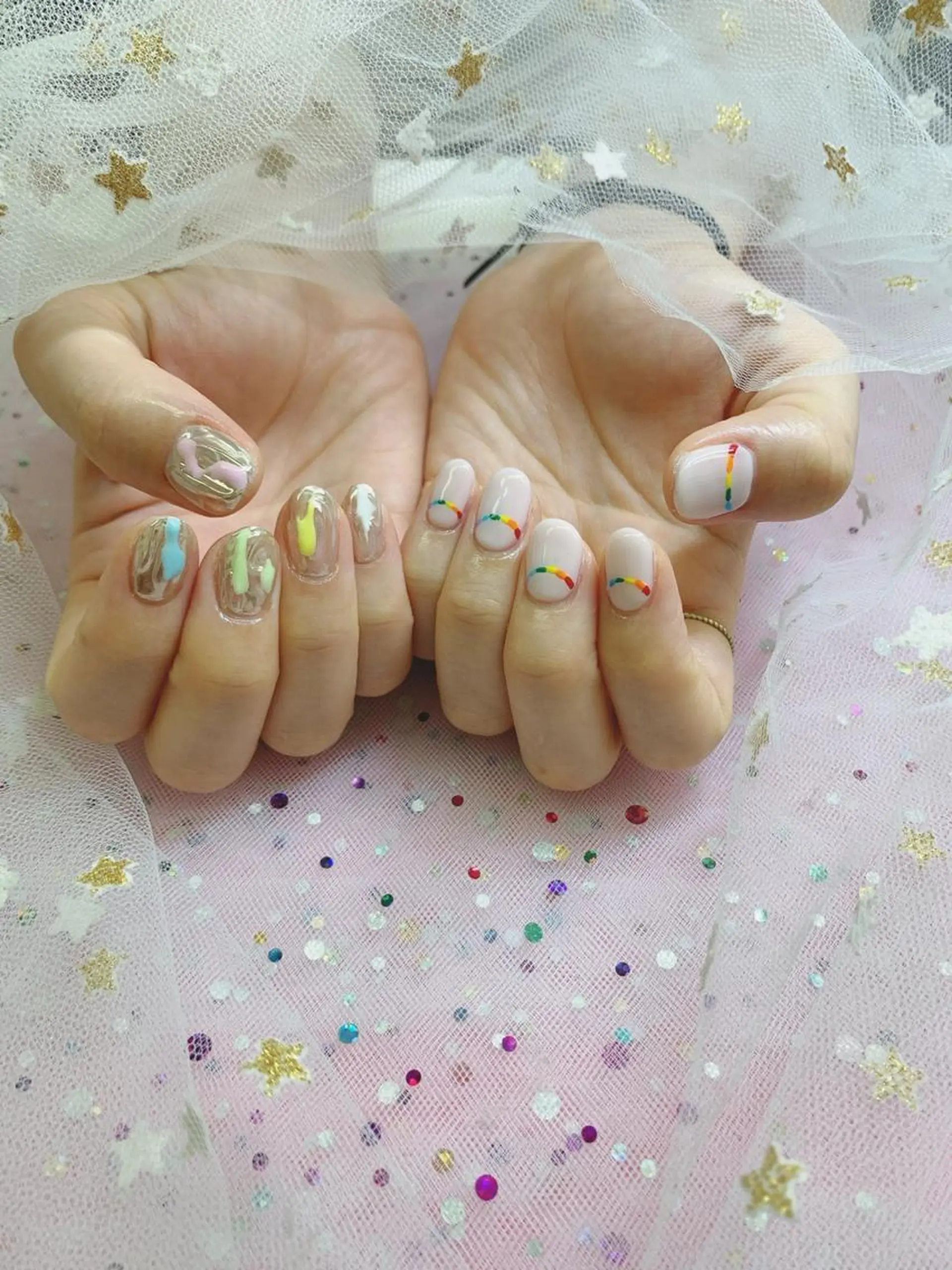 ネイル 🦋ネイルサロン ブラン🌈ゆりのネイルデザイン