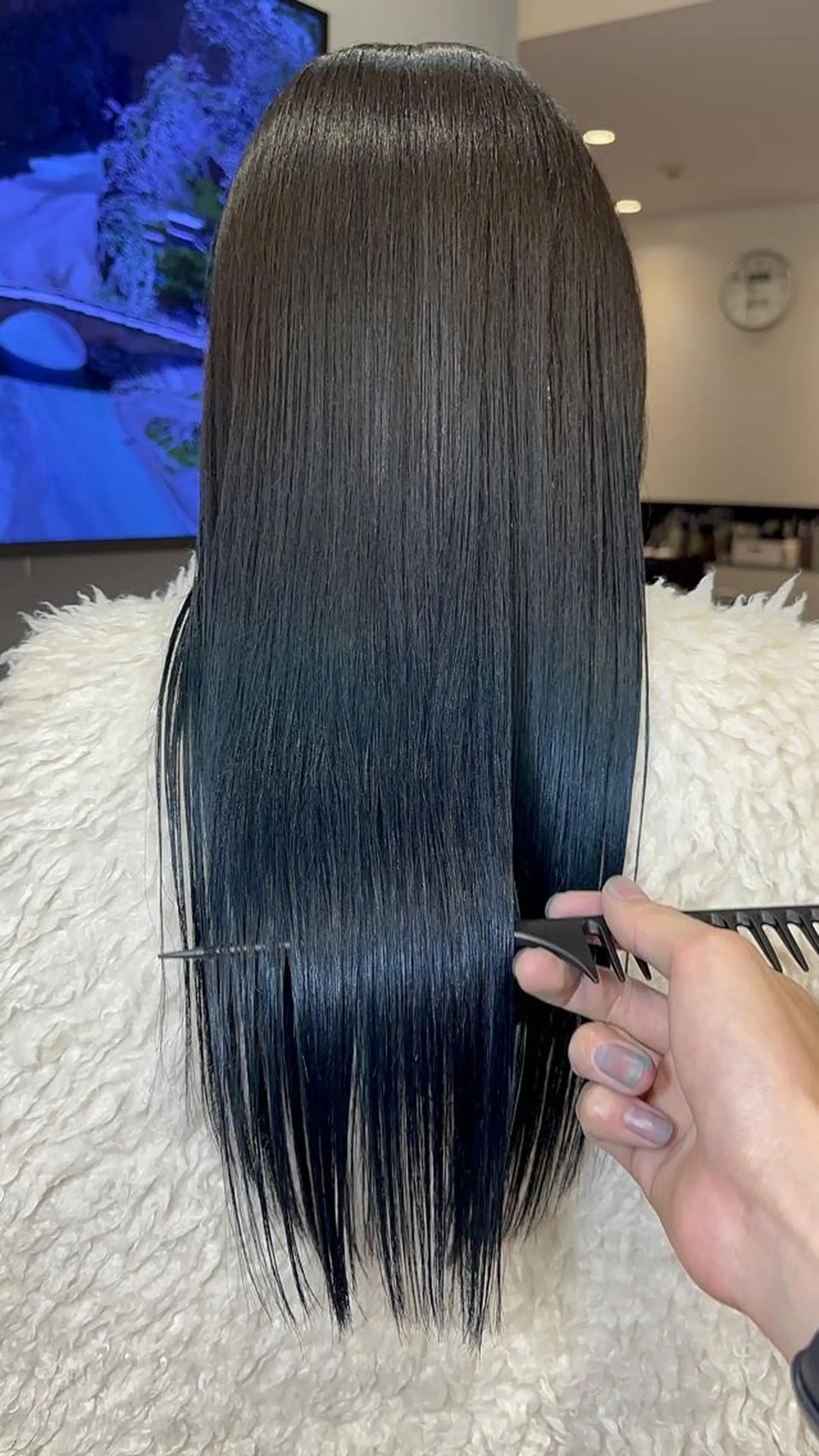 ロング ヘアカラー トリートメント カットモデル募集 ミネのヘアスタイル