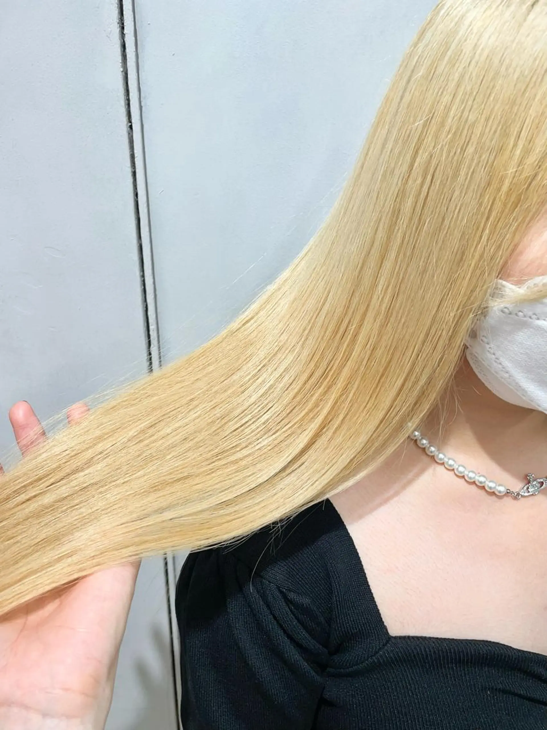 ロング カラー ブロンド ハイトーンカラー ホワイトブロンド ヘアカラー トリートメント 🔷ダブルカラーハイ トーン🔷櫻井走のヘアスタイル