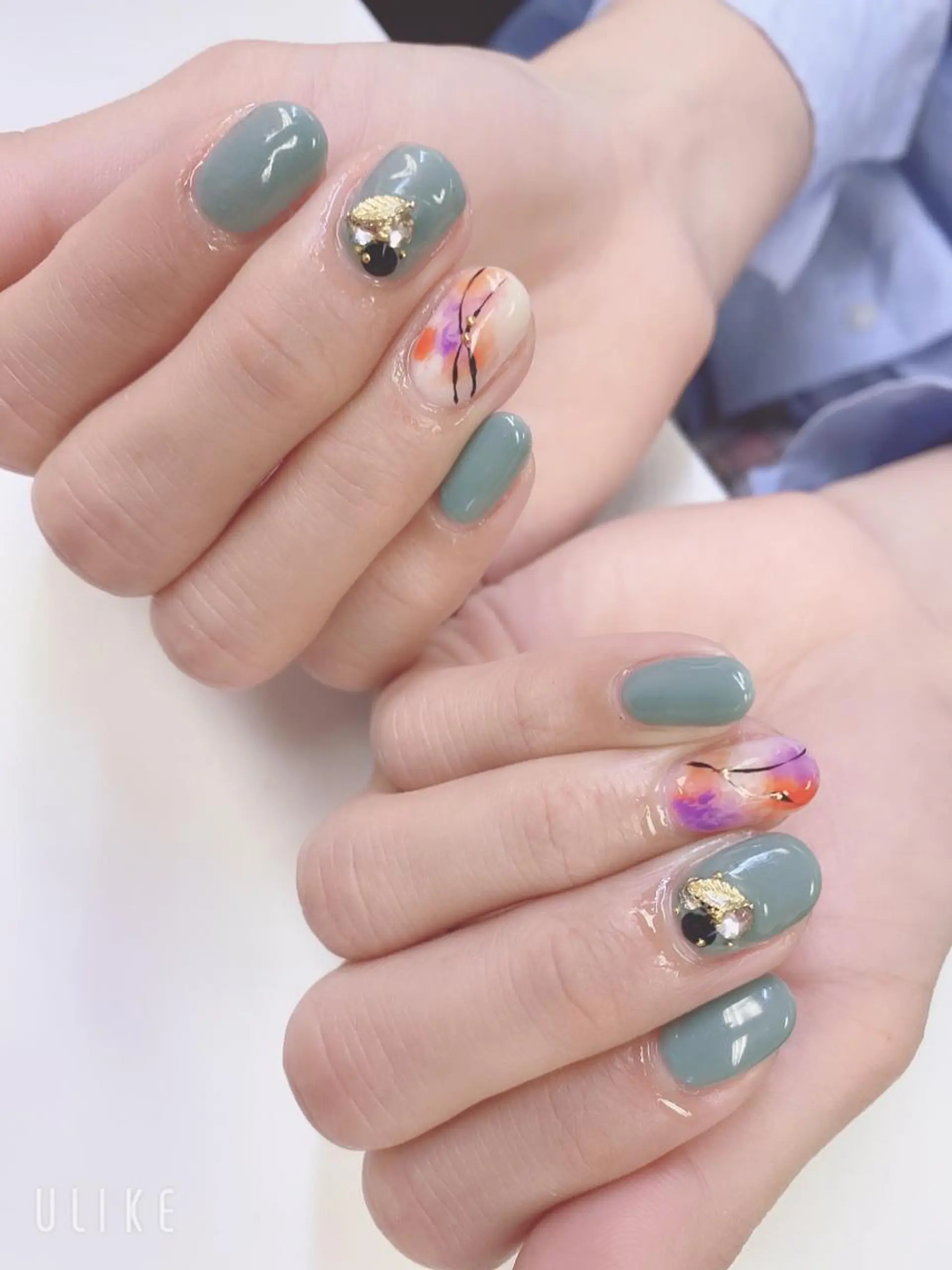 ショート ハンドネイル JNA認定講師🌸 RIEのネイルデザイン