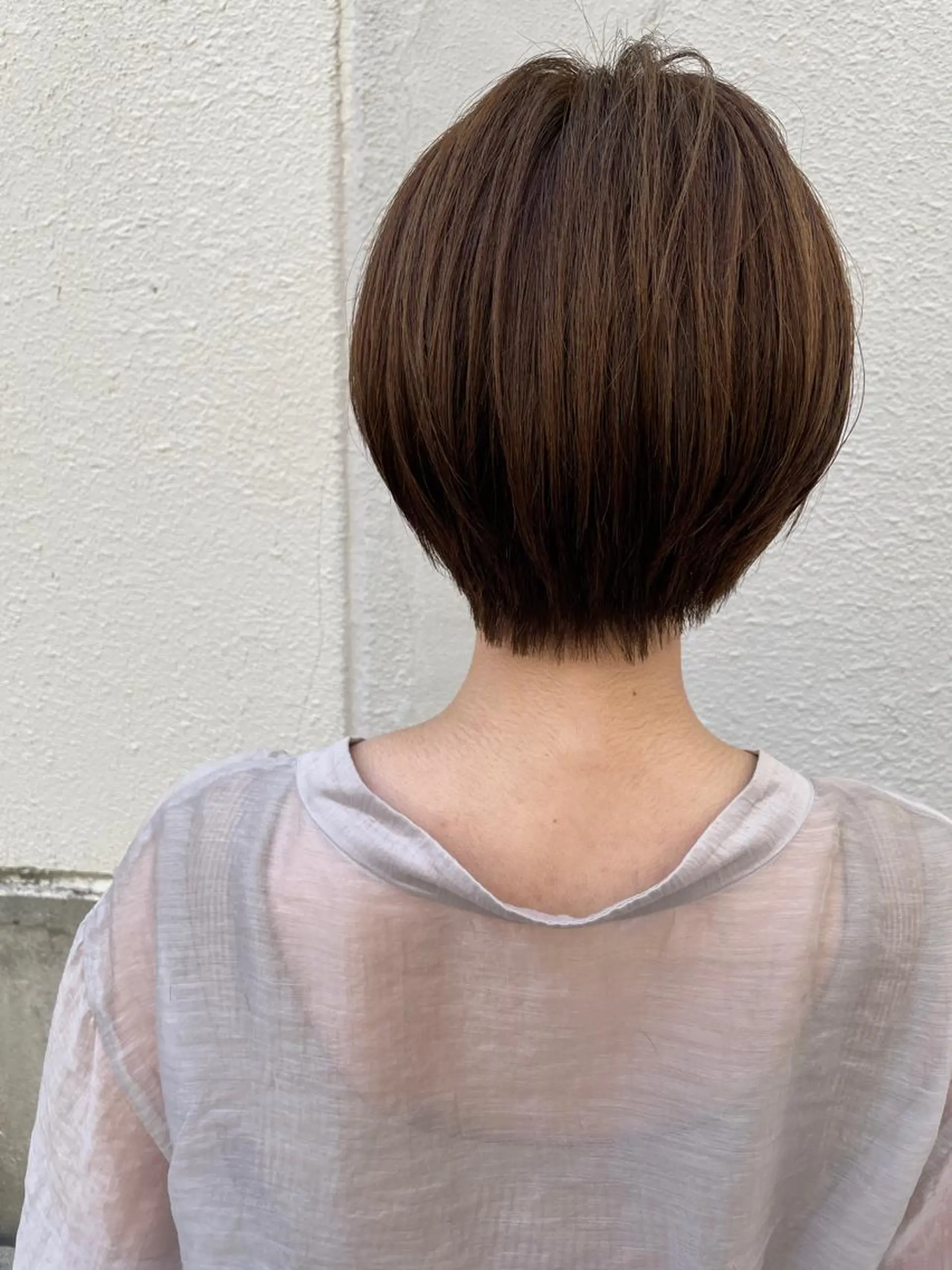 ショート カット ヘアカラー トリートメント さの あやねのヘアスタイル