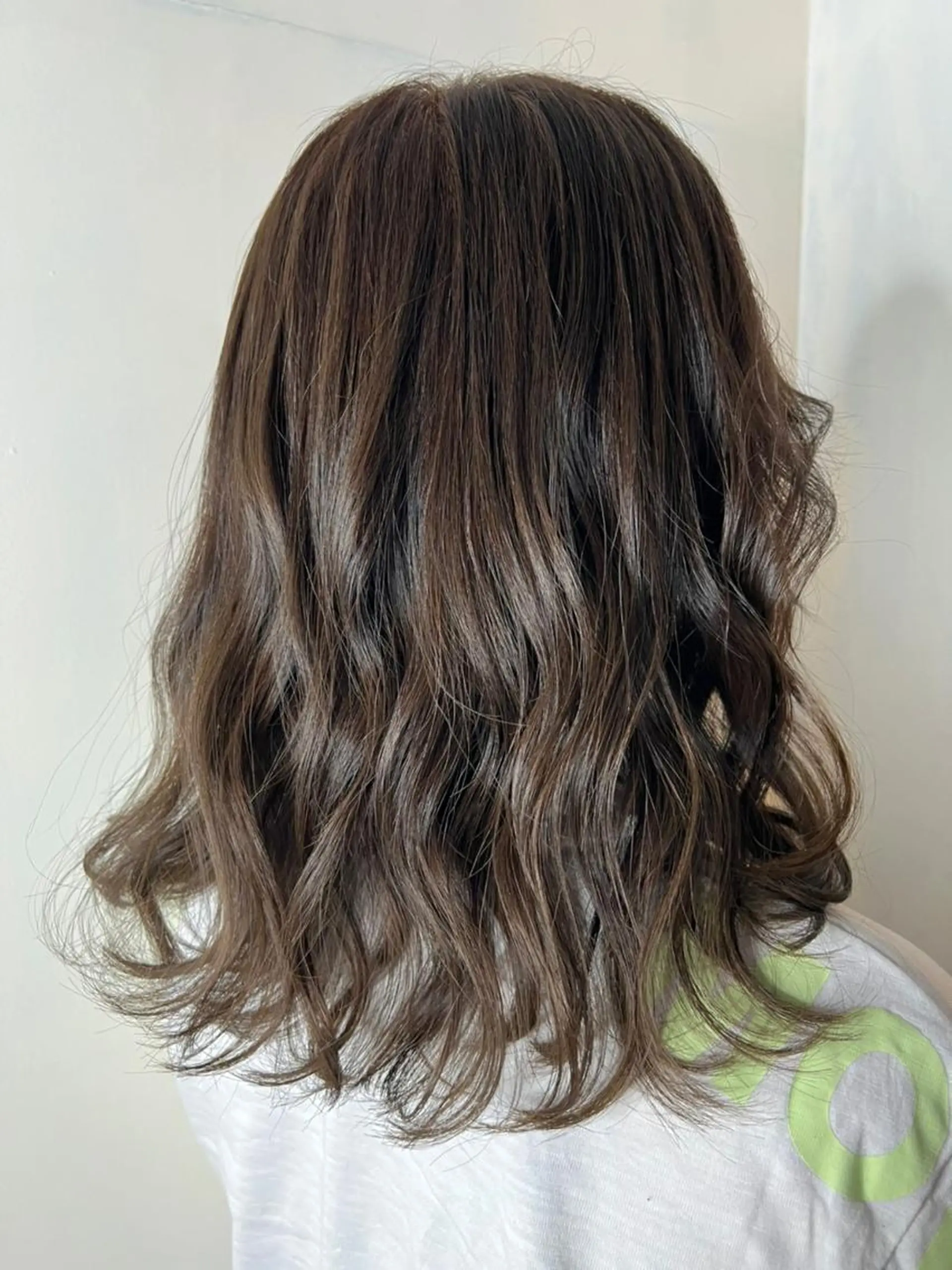 ミディアム カラー パーマ ミディアムパーマ アディクシーカラー アッシュ バレイヤージュ ミストバング カット ヘアカラー 縮毛矯正 【N°deseo】 吉祥寺のヘアスタイル