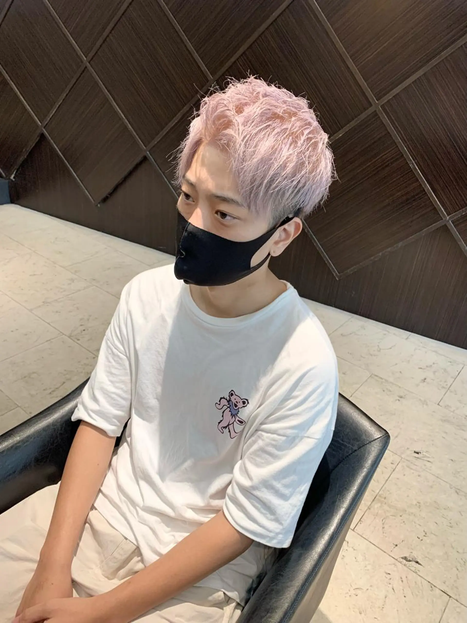 カラー メンズ ピンクカラー カット ヘアカラー トリートメント メンズ専門　井藤 雅也のヘアスタイル