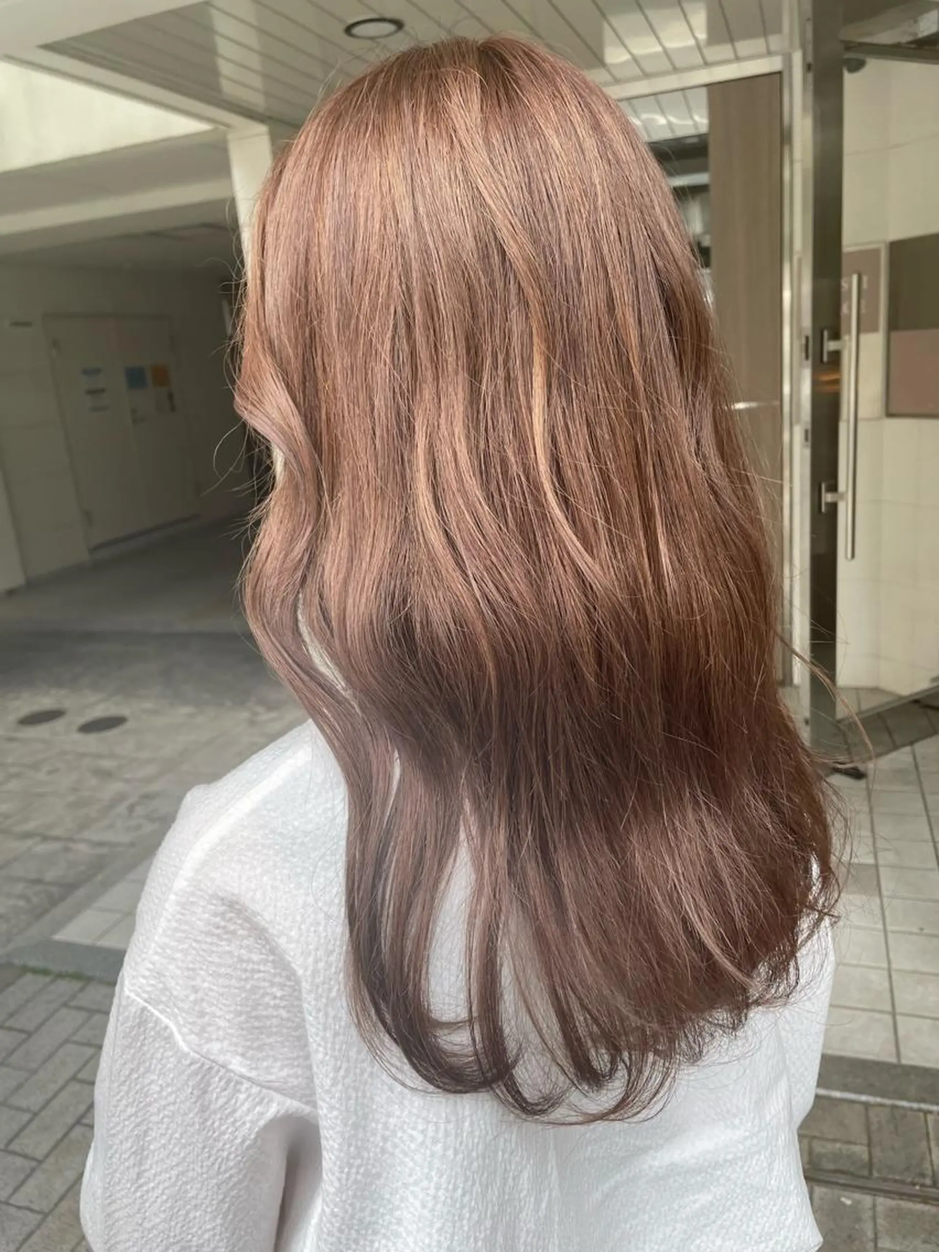 ロング カラー レイヤーカット/ 縮毛矯正/ミサキ💐のヘアスタイル