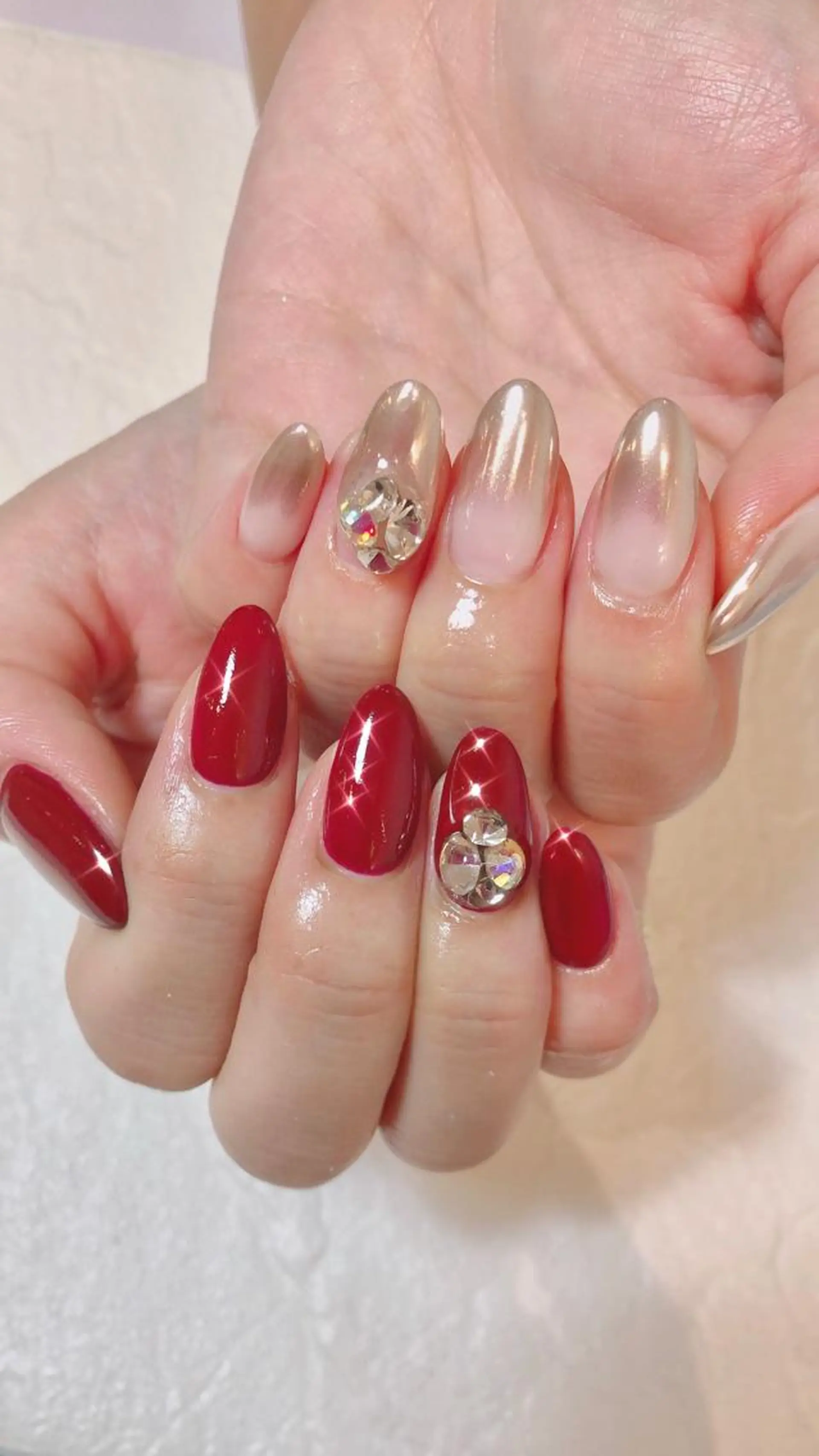 セミロング ネイル ハンドネイル ハンドケア 💎ビューティサロン 湘南　RIRAN💎のネイルデザイン