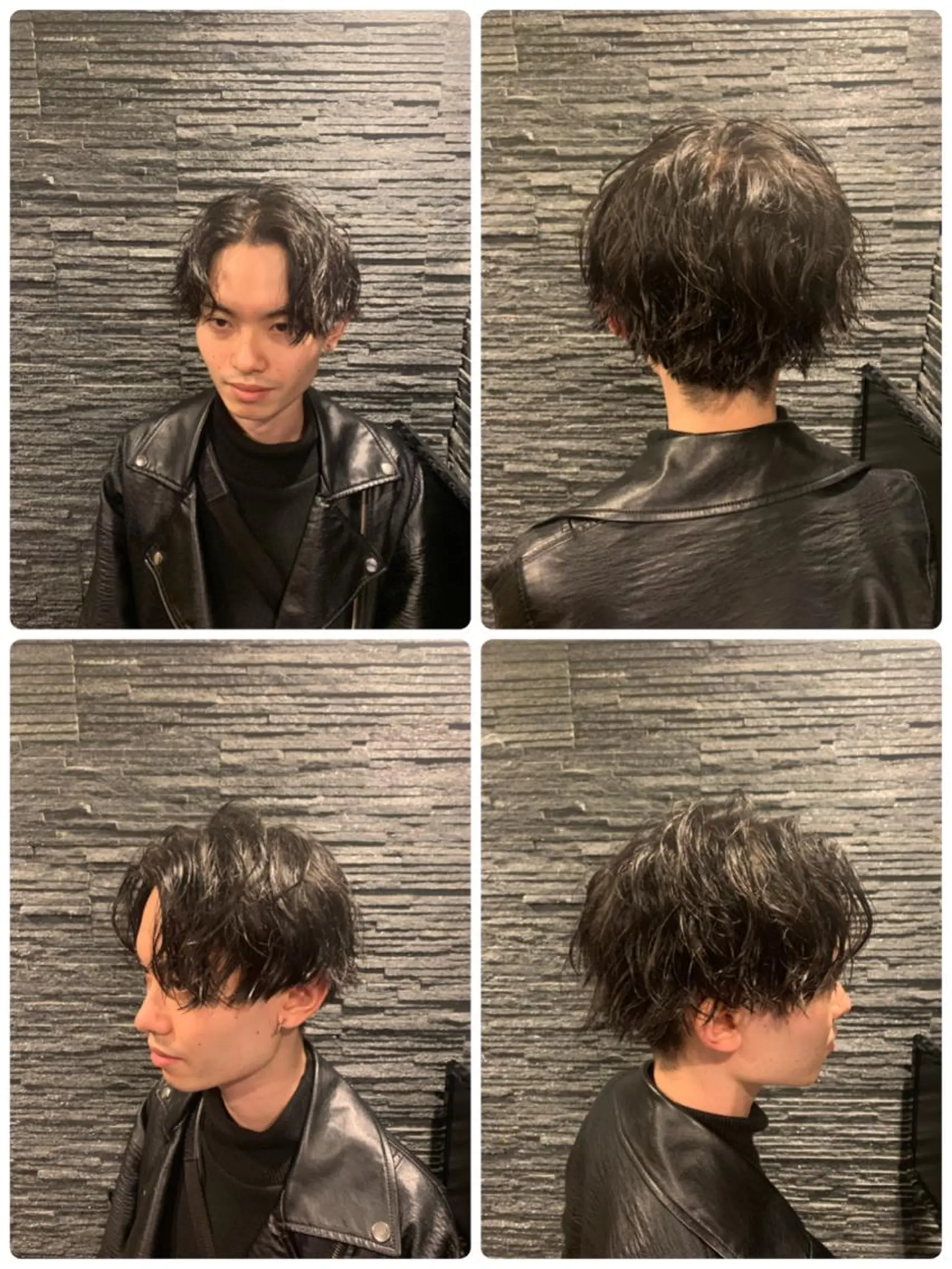 ミディアム パーマ メンズ カット パーマ 高橋 大輔のヘアスタイル