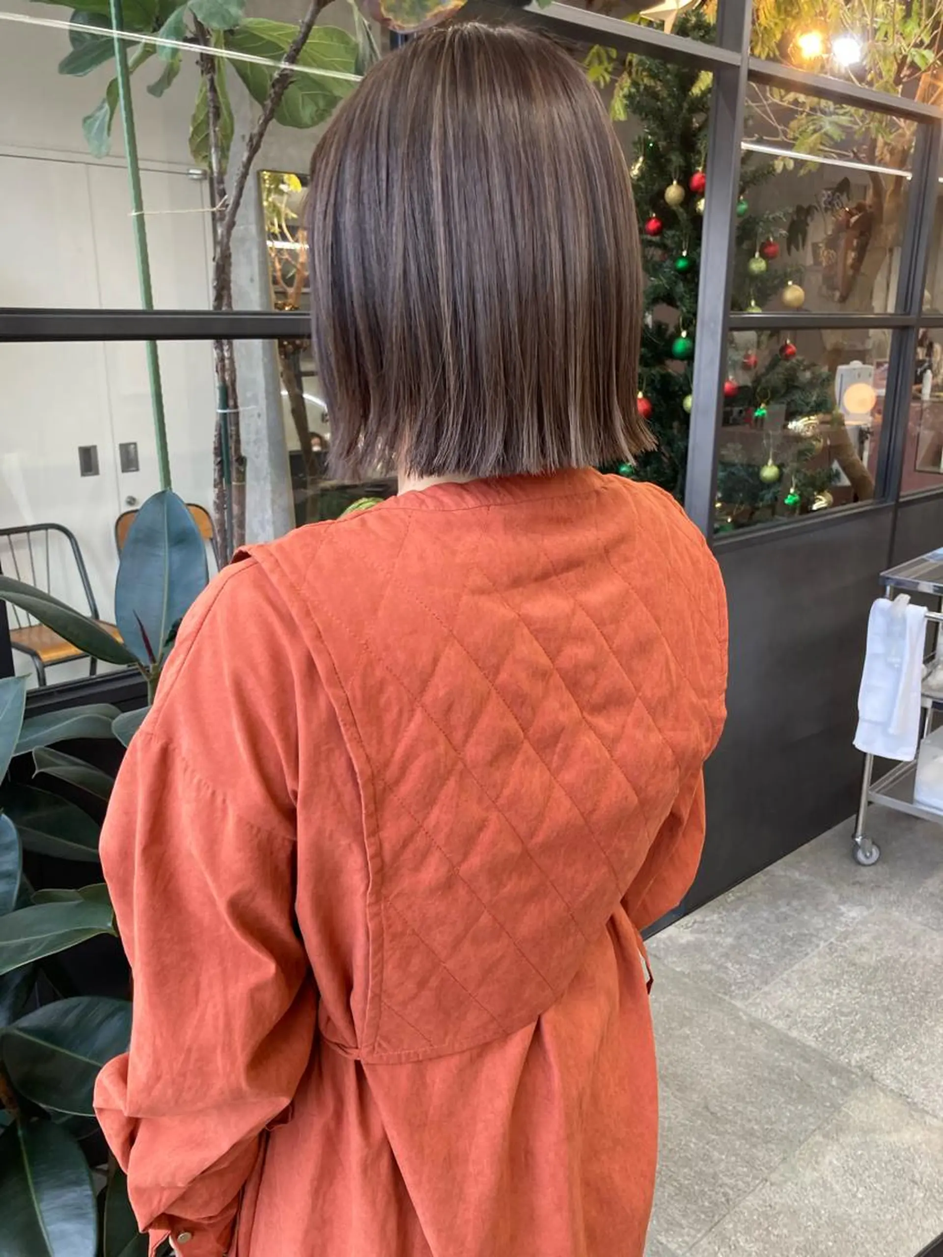 ミディアム カラー ハイライトカラー ハイライト 小木曽智美 /ボブ/ショートのヘアスタイル