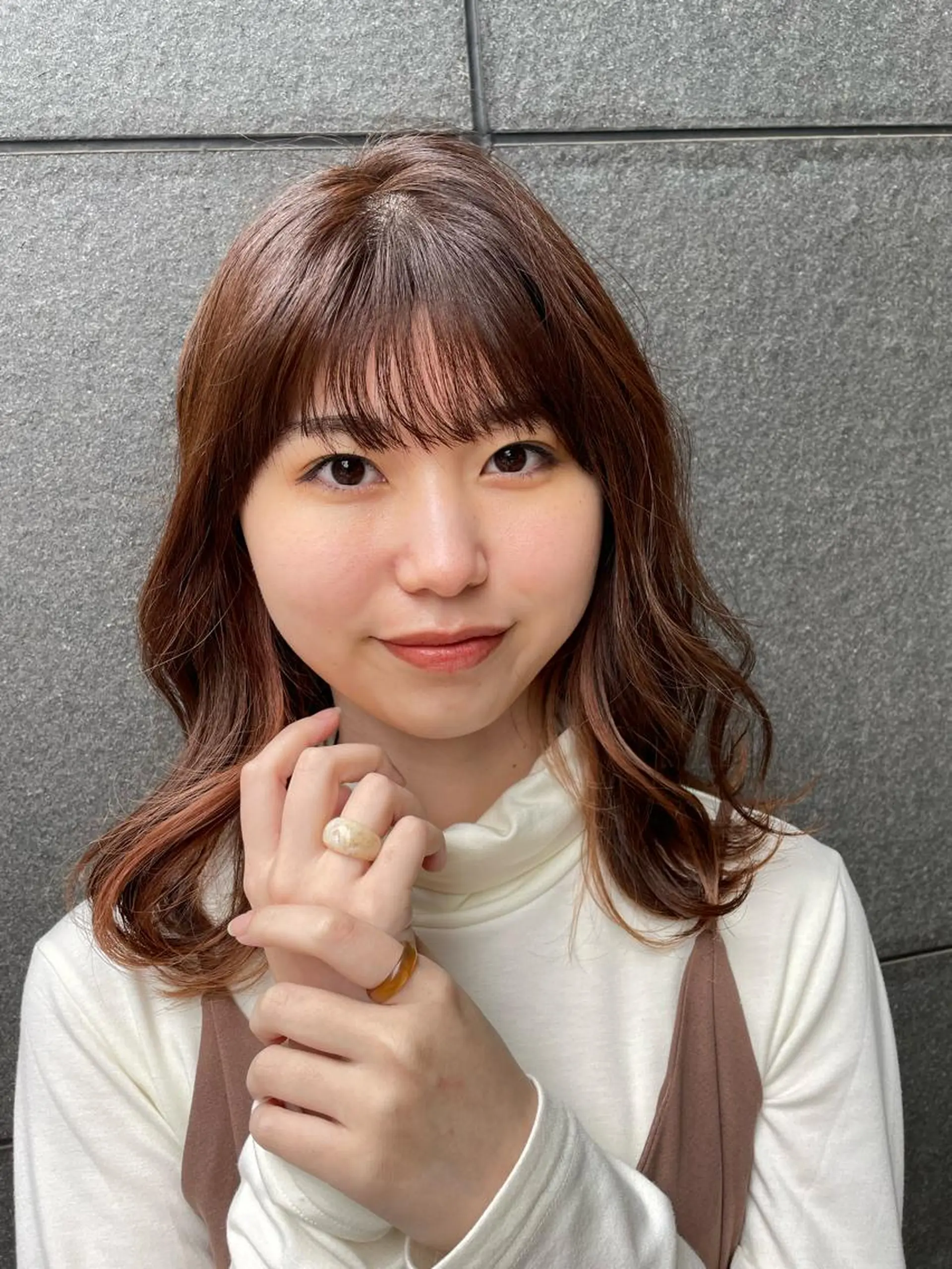 セミロング 髪質改善クロスパーマ モリオカ モエ💫のその他イメージ