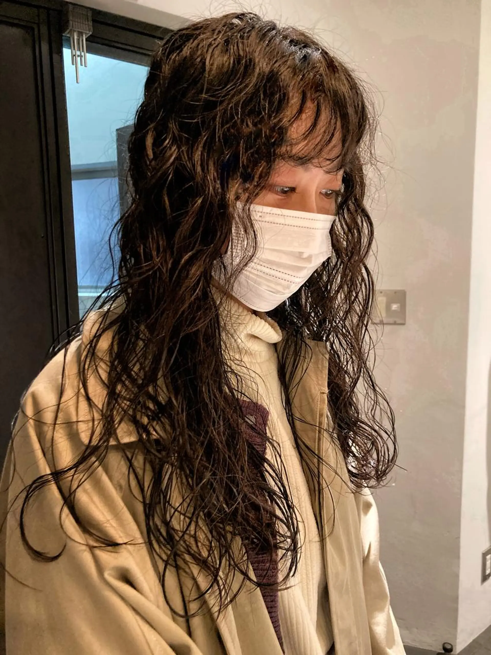 ロング パーマ 🛑柔らか透明感 カラー🛑大谷のヘアスタイル