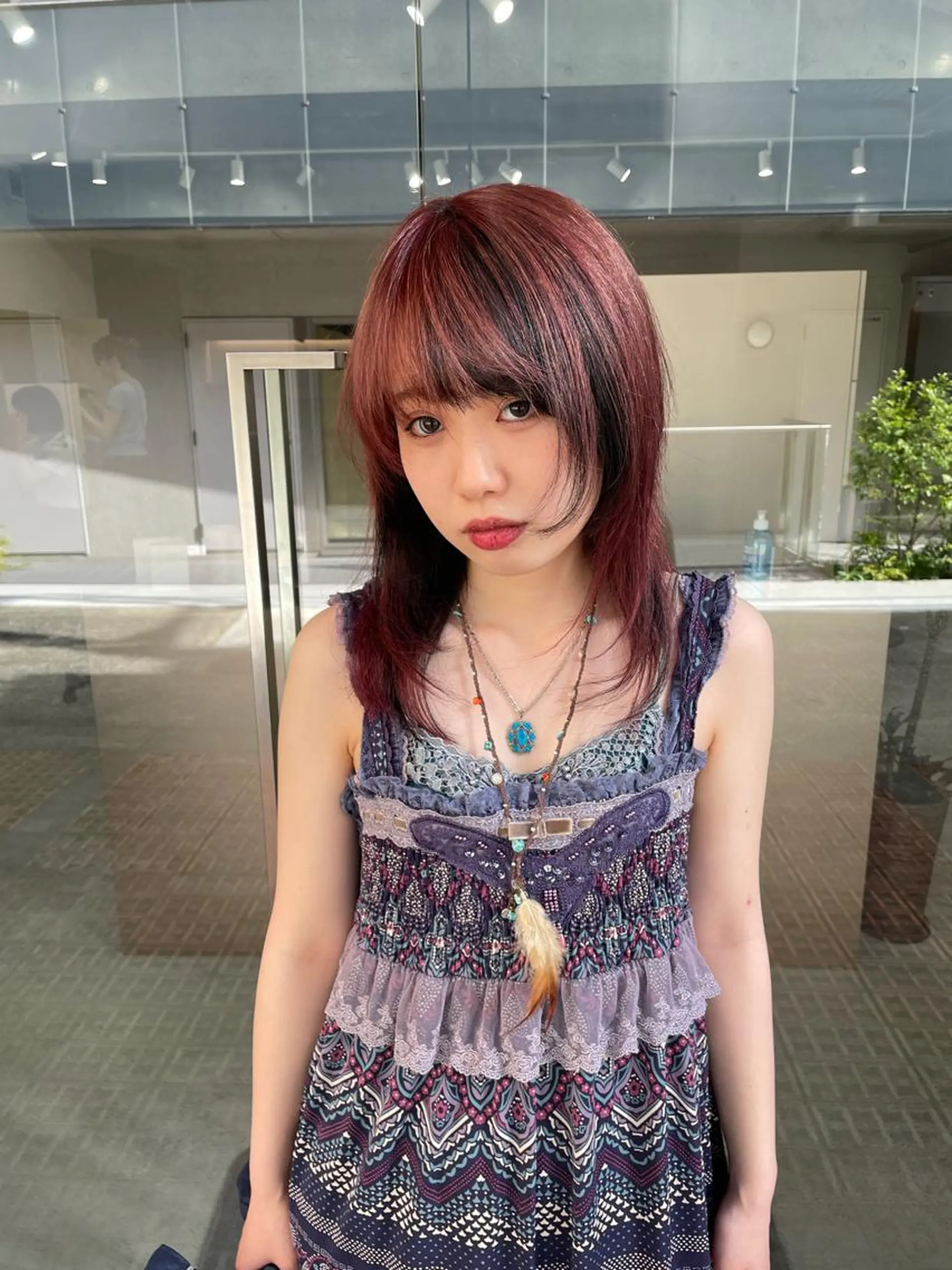 ミディアム カラー 吉田一輝 外国人パーマのヘアスタイル