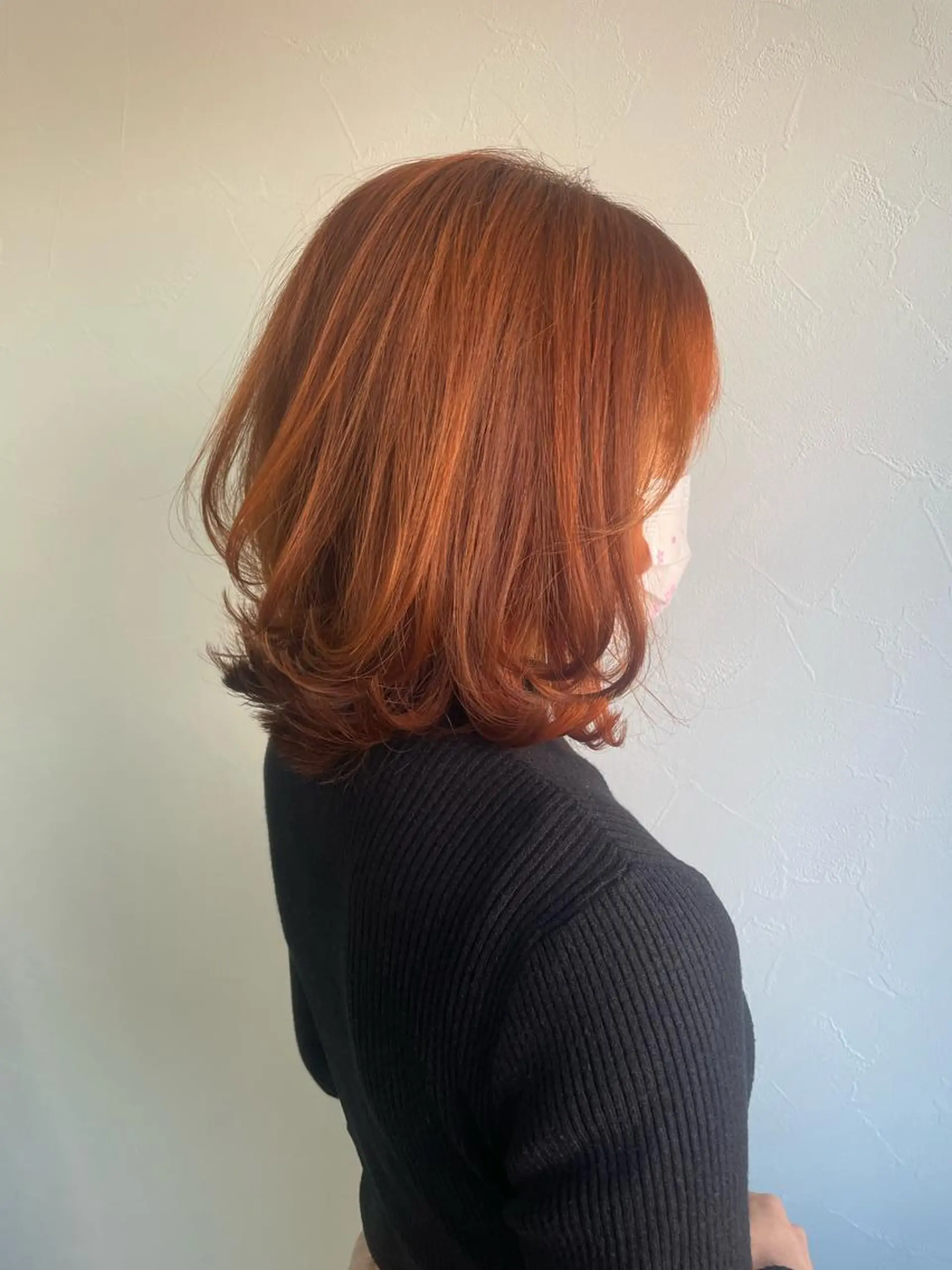 セミロング セミロングパーマ ハイライト 髪質改善 レイヤーカット 縮毛矯正 髪質改善ayame 横山諒のヘアスタイル