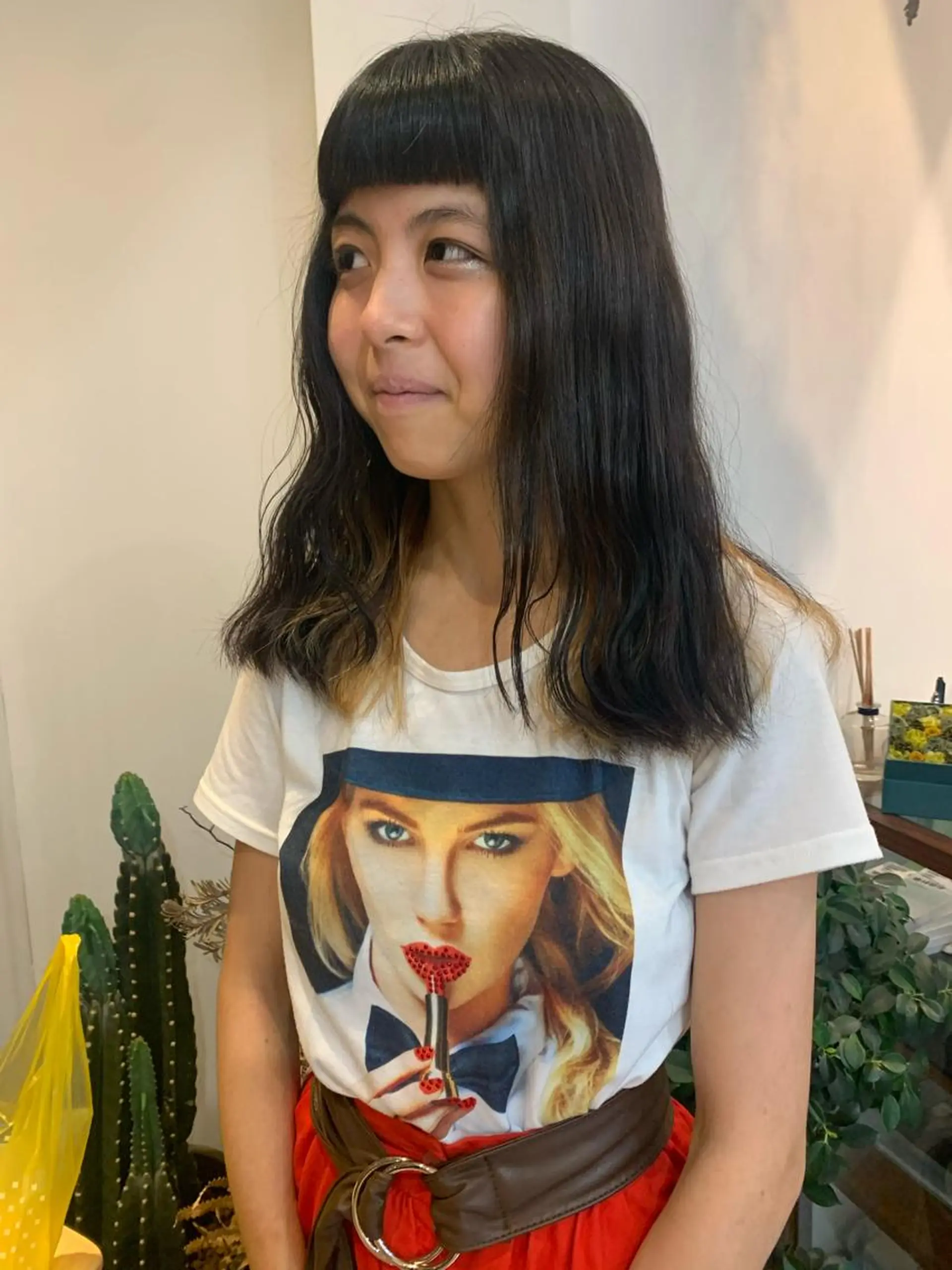 ミディアム カラー イエローカラー 中目黒🌼 🌼ハナのヘアスタイル