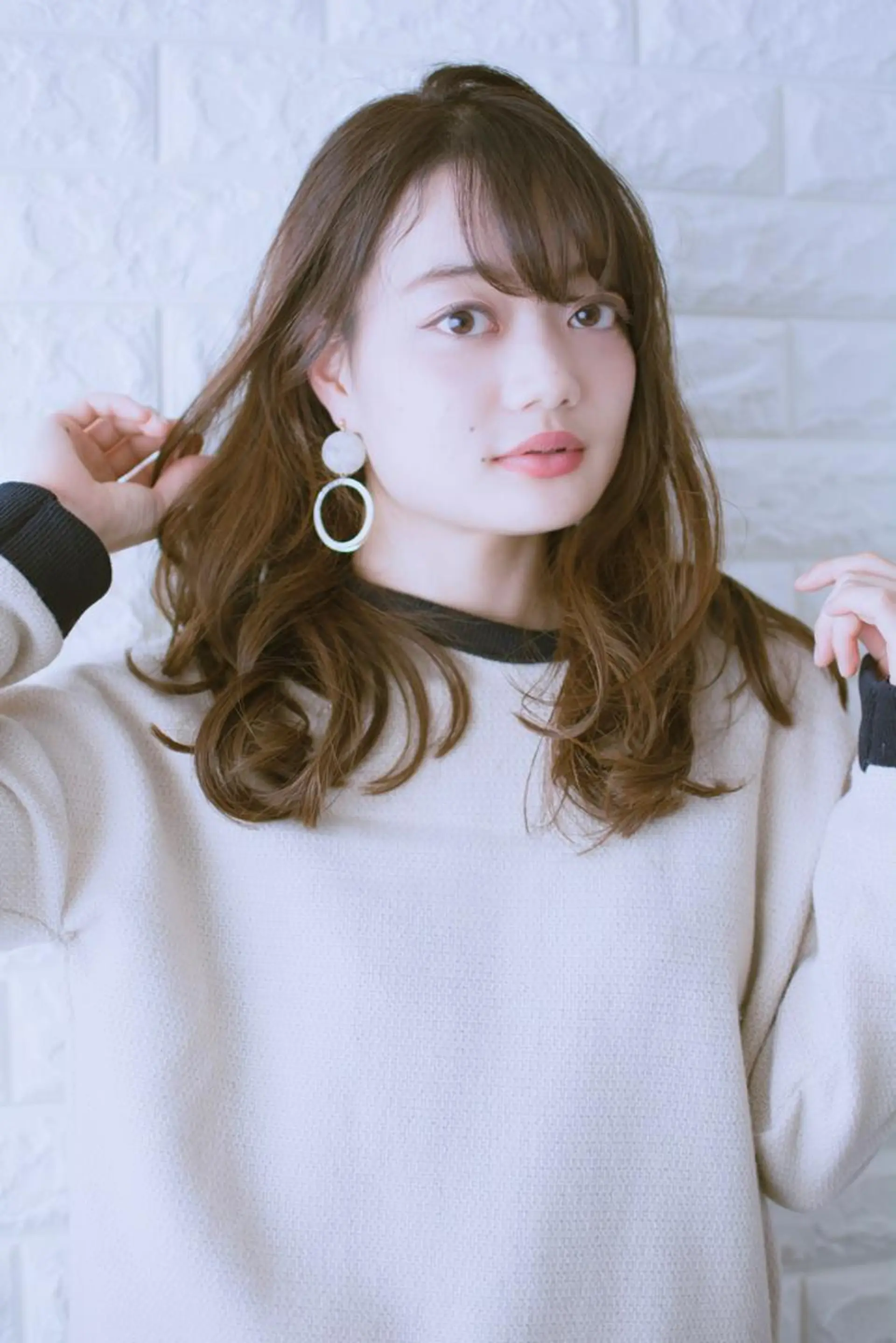 セミロング カラー ショートボブ ベージュカラー ブルーカラー ブルージュ グレージュ 撮影モデル 斉藤 正敏のその他イメージ