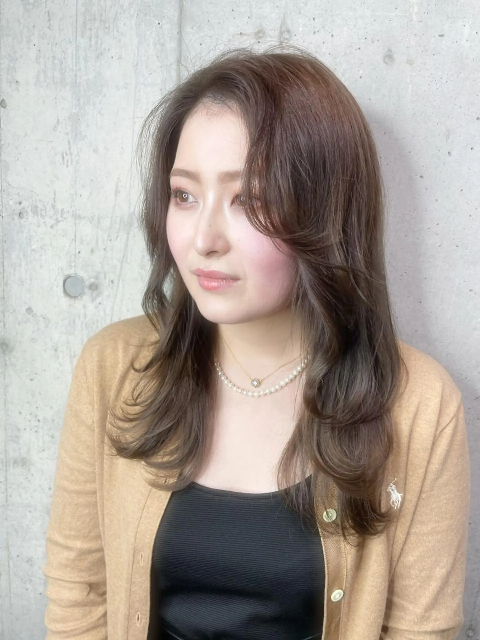 セミロング カラー ヘアアレンジ イルミナカラー ボブヘアカット Rikapi❤️のヘアスタイル