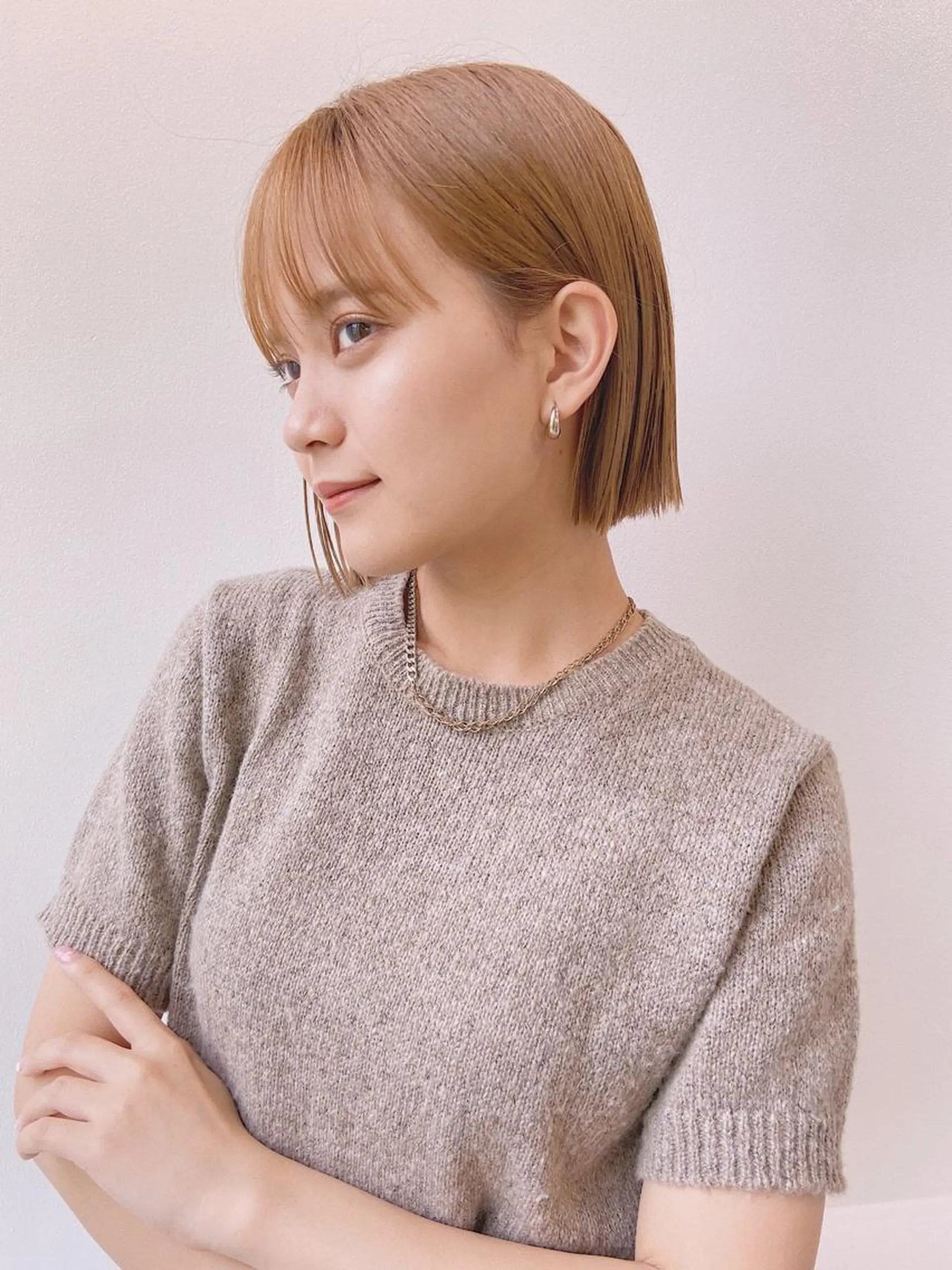 セミロング 切りっぱなしボブ ボブ カット ヘアカラー トリートメント ヘアセット レイヤーカット指名 No.1💖マユカのヘアスタイル