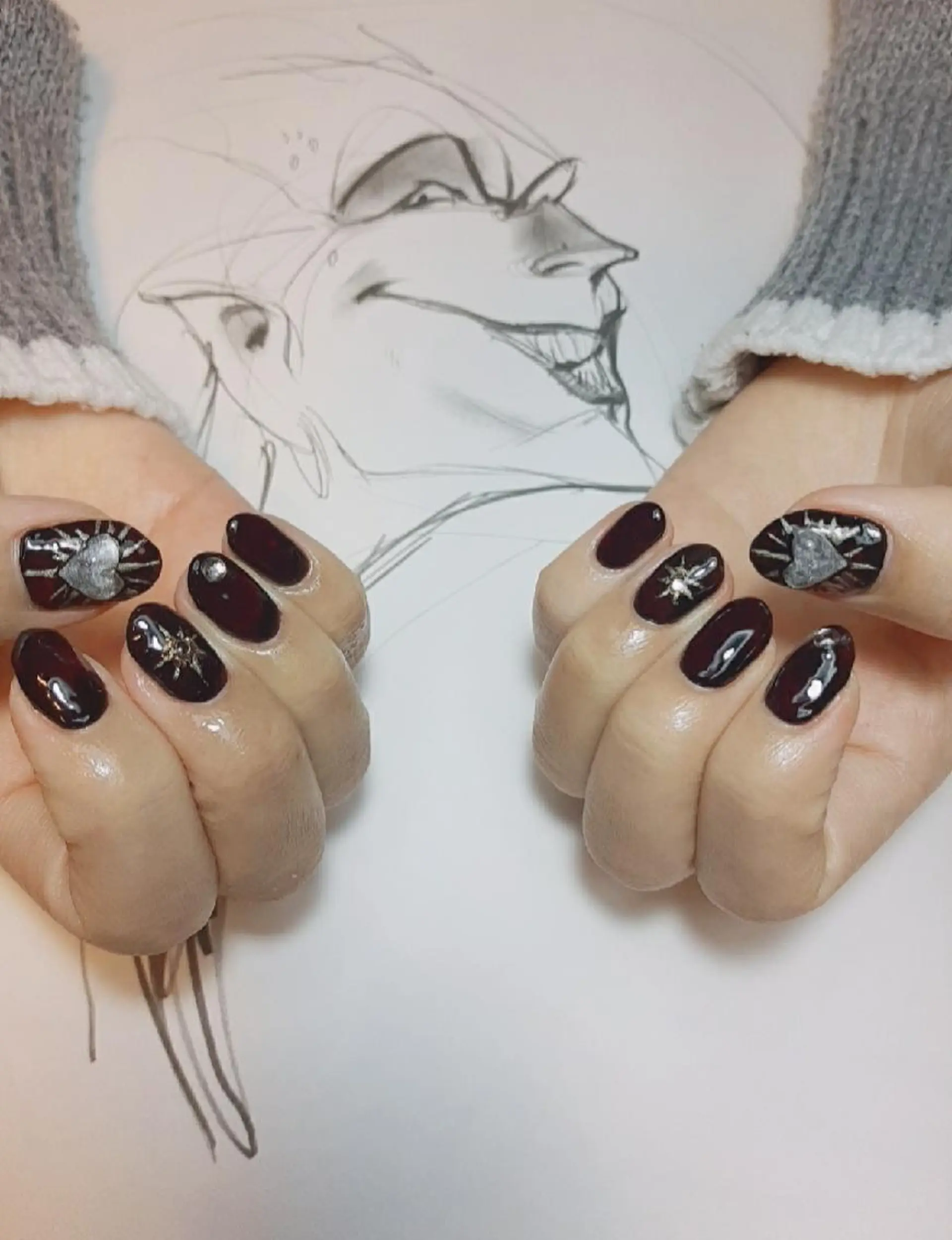 ネイル 大理石ネイル(マーブル) owlnail /持込みデザイン専門のネイルデザイン