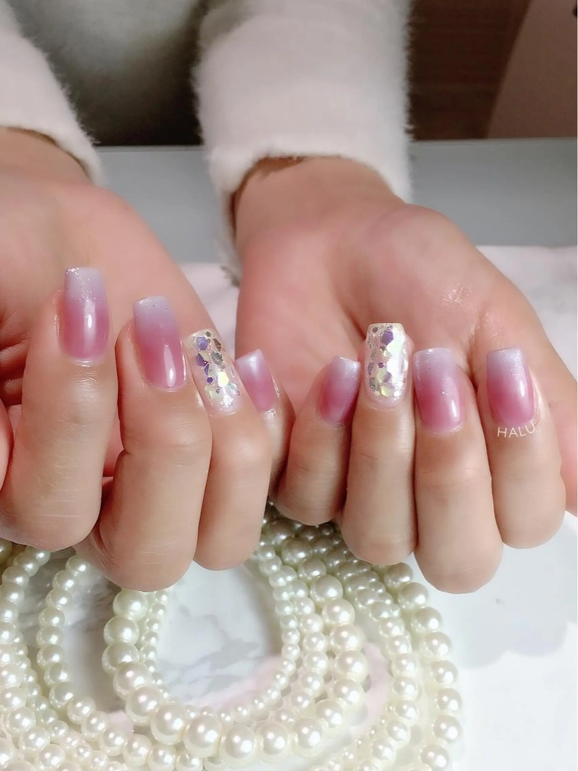 ネイル キラキラネイル HALU ハルのネイルデザイン