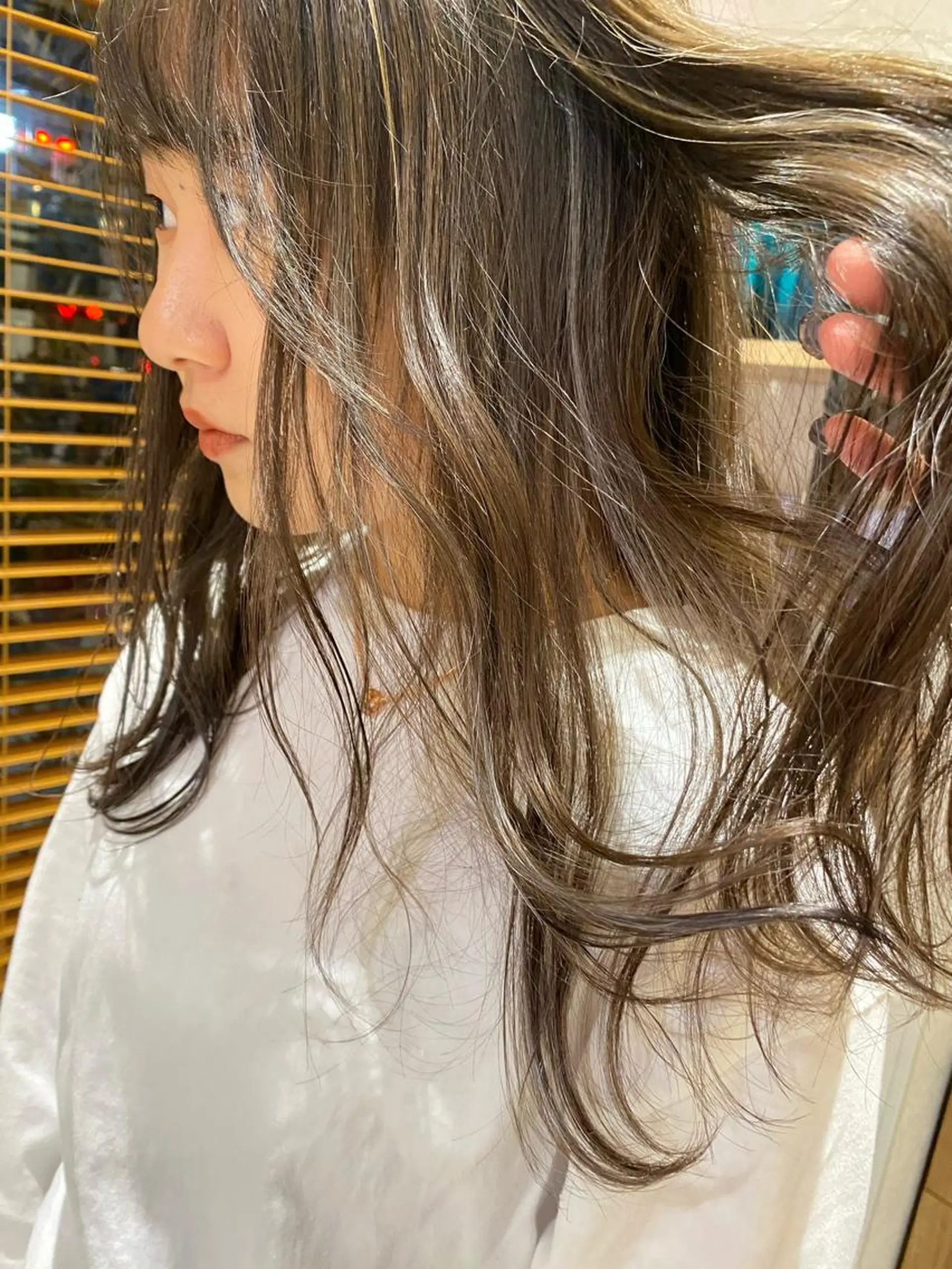 ロング カラー ヘアアレンジ ハイライトカラー ハイライト パーマ指名No1 /namiのヘアスタイル