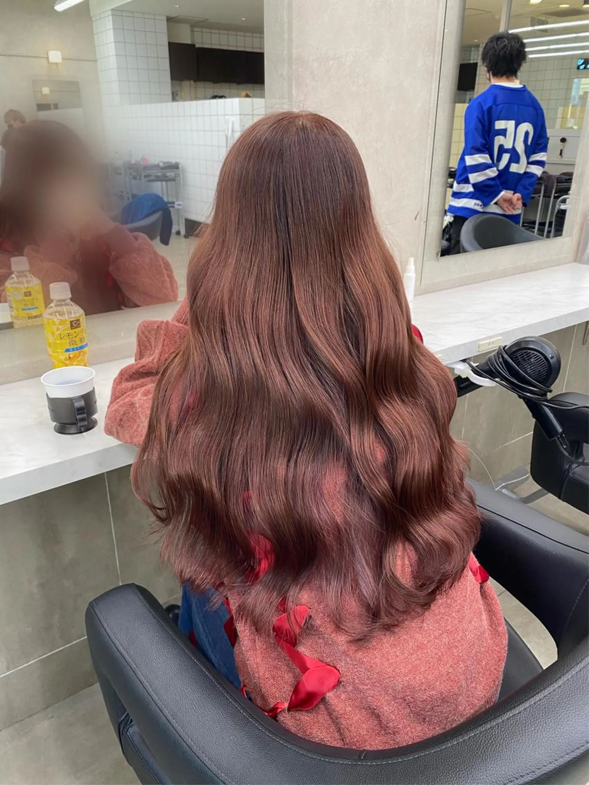 ミディアム カラー ヘアアレンジ キッズ ベージュカラー ピンクカラー ピンクベージュ TRUNAIL&EYE所属・TRU Shino🦋のマツエク・マツパデザイン