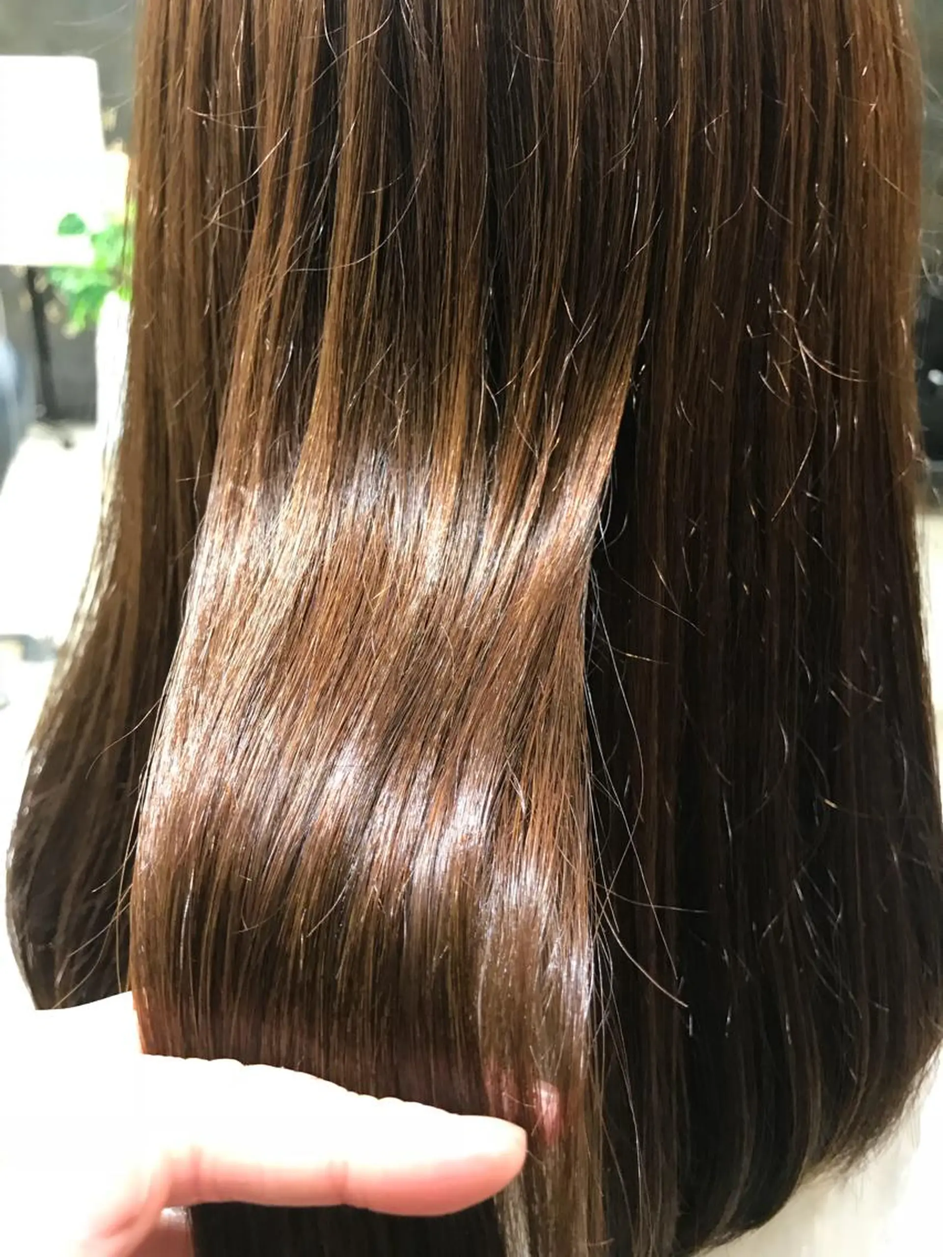 セミロング カット ヘアカラー トリートメント Adachi Fujikoのヘアスタイル