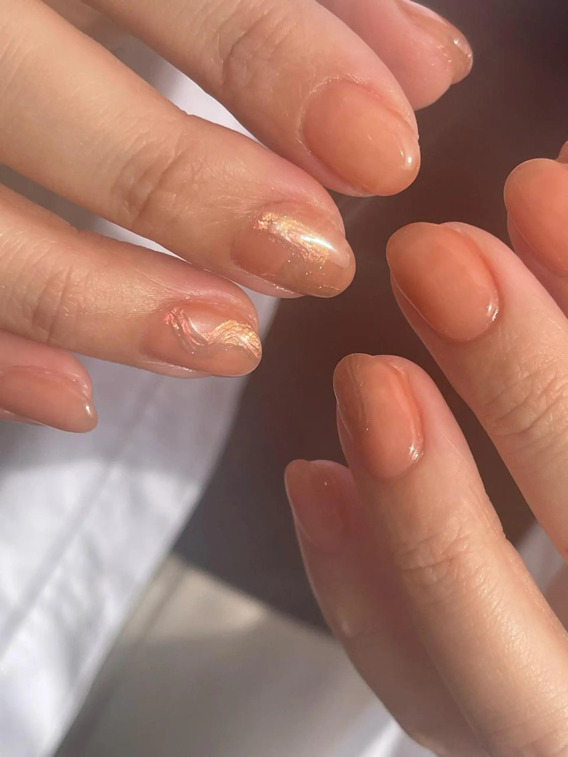 ネイル ニュアンスネイル オフィスネイル ショートネイル シンプルネイル 春ネイル leaaloha byBROWN HAIR所属・レアアロハ宇都宮 /ネイル.メンズ脱毛のネイルデザイン