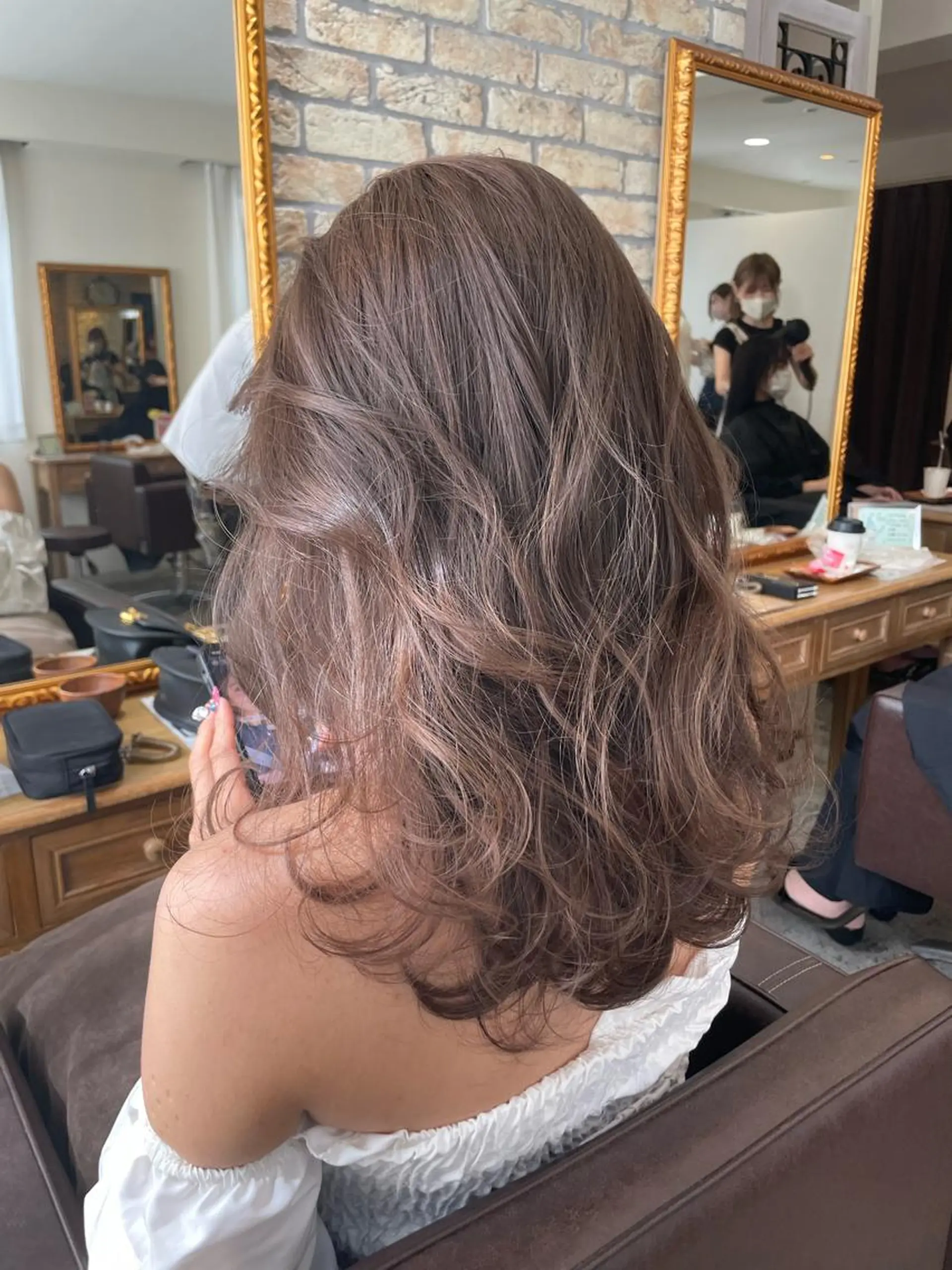 セミロング カラー ヘアアレンジ ダブルカラー カット ヘアカラー トリートメント 髪質改善特化 🫧松野力也のヘアスタイル