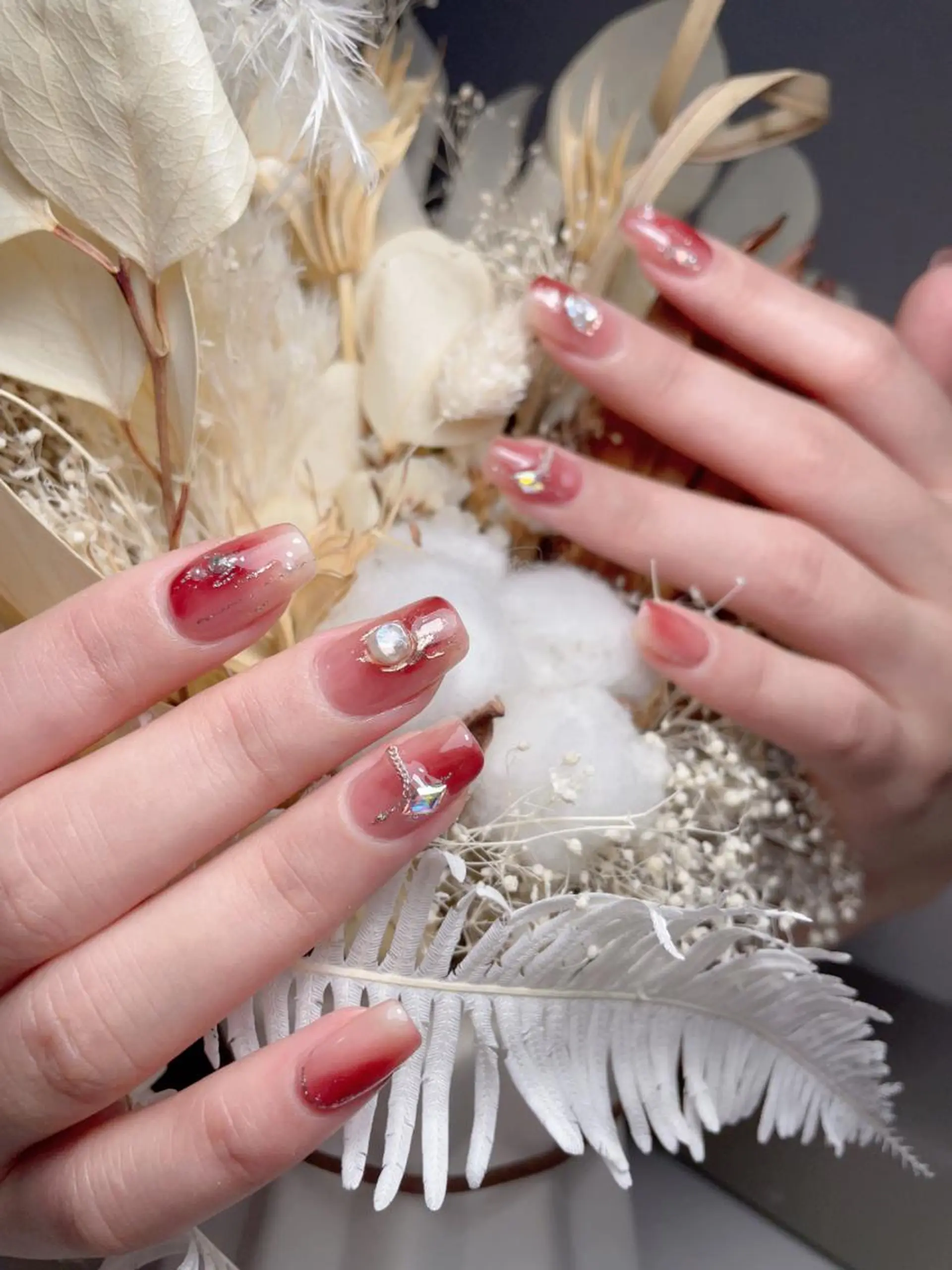 ネイル ハンドネイル M🌷nail 長さだし専門店のネイルデザイン